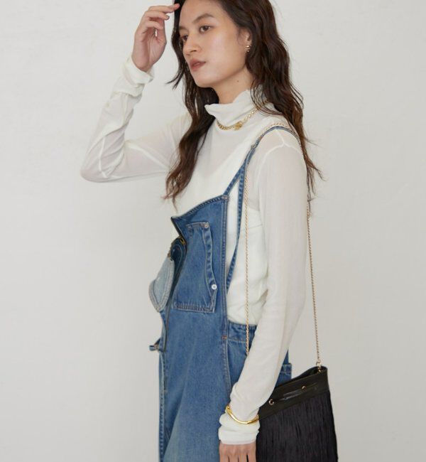  「《万能インナー》メッシュハイネックプルオーバー」|Tシャツ・カットソー|