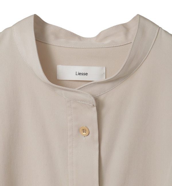 Liesse「バンドカラーロングシャツ」|シャツ・ブラウス|