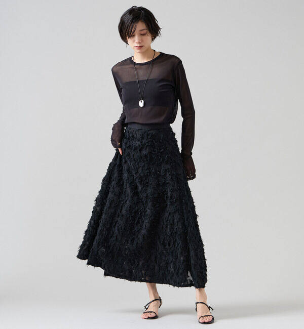 Liesse「シアーチュールロングTシャツ」|Tシャツ・カットソー|