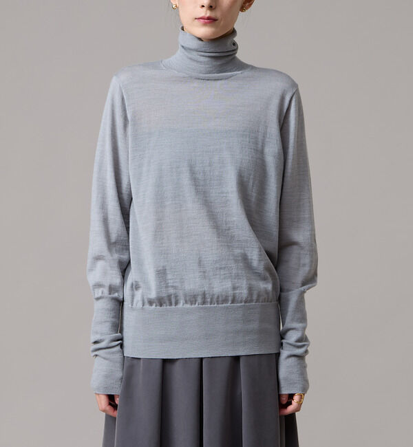 Liesse「《定番》ウォッシャブルウールタートルニット」|ニット・セーター|