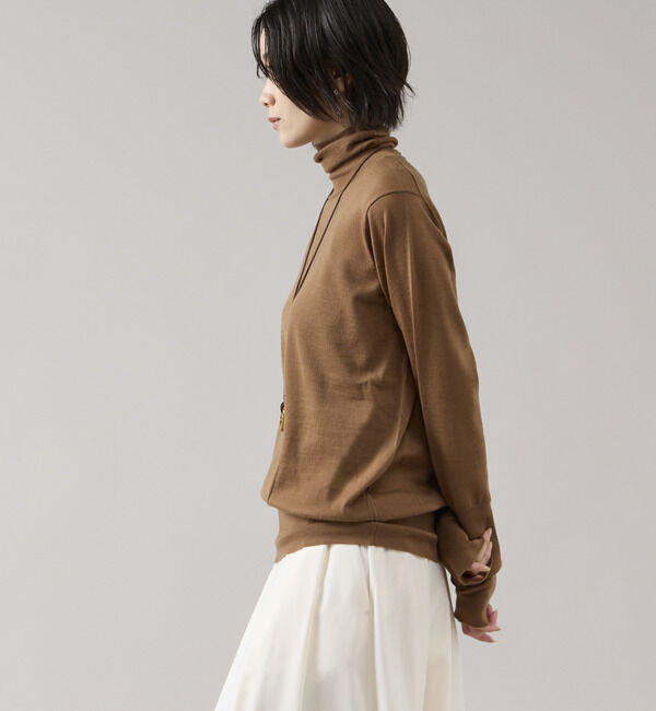 Liesse「《定番》ウォッシャブルウールタートルニット」|ニット・セーター|