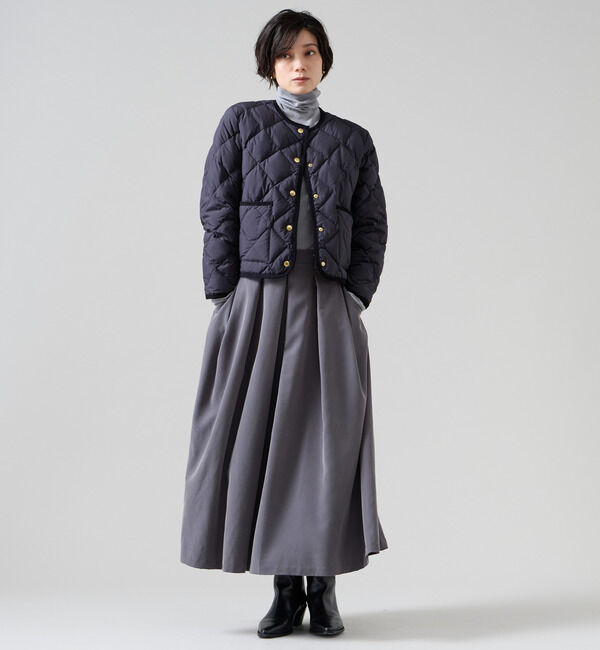 Liesse「《別注》【TAION&times;Liesse】コーデュロイパイピングショートダウンジャケット」|ダウン|