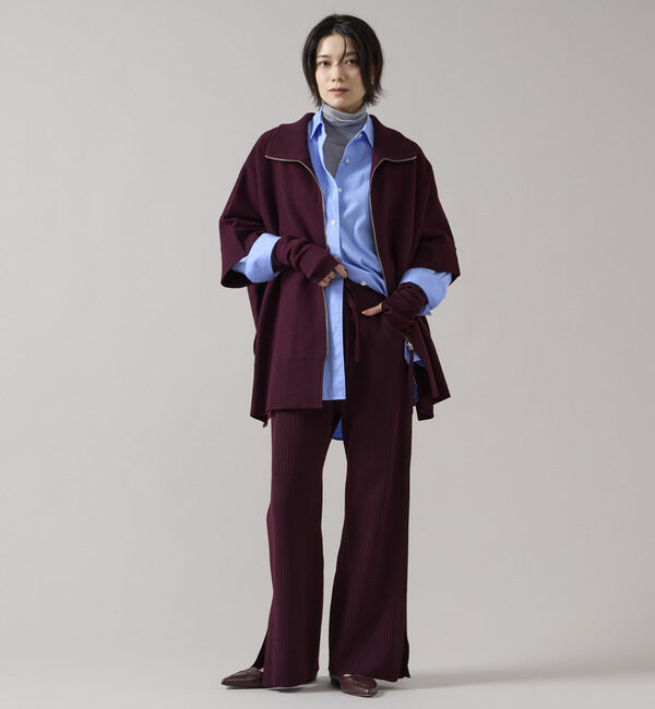 Liesse「【大草直子さんコラボ】2WAYケープジップニット（セットアップ可/店舗限定カラーあり）」|ニット・セーター|