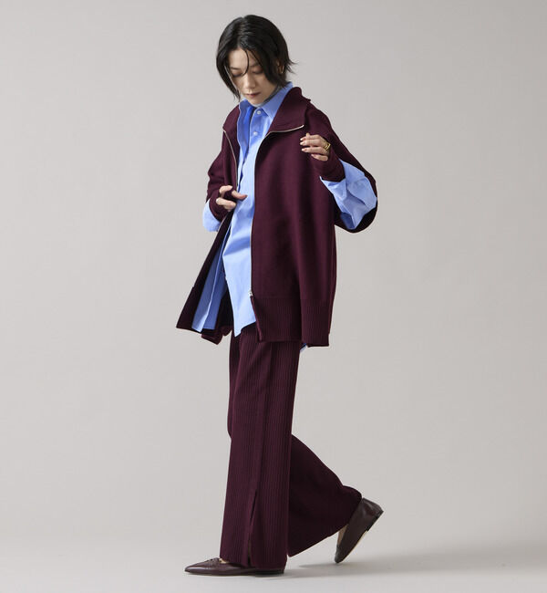 Liesse「【大草直子さんコラボ】2WAYケープジップニット（セットアップ可/店舗限定カラーあり）」|ニット・セーター|