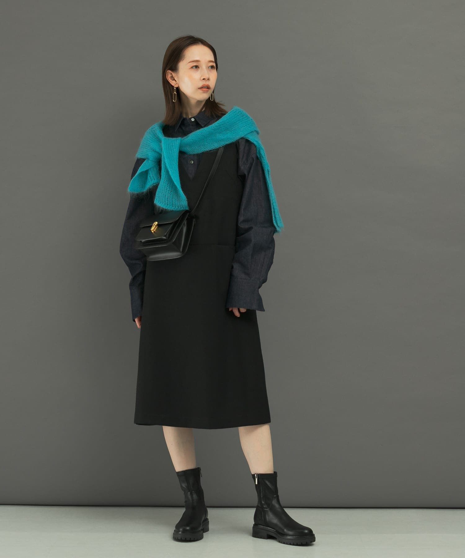 URBAN RESEARCH ROSSO「『UR TECH』ジャンパーワンピース」|ワンピース|