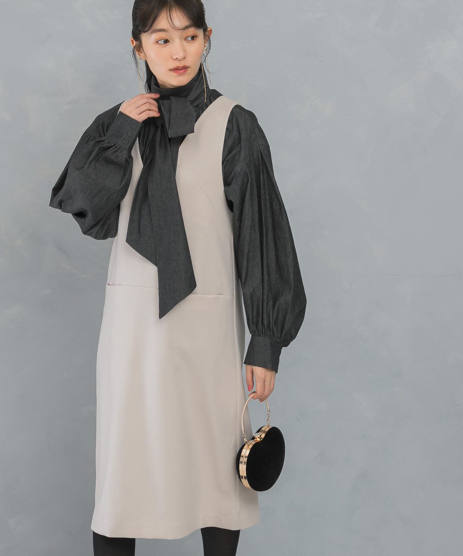 URBAN RESEARCH ROSSO「『UR TECH』ジャンパーワンピース」|ワンピース|