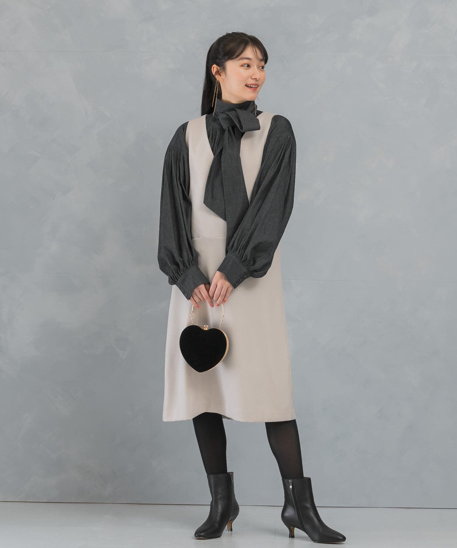 URBAN RESEARCH ROSSO「『UR TECH』ジャンパーワンピース」|ワンピース|