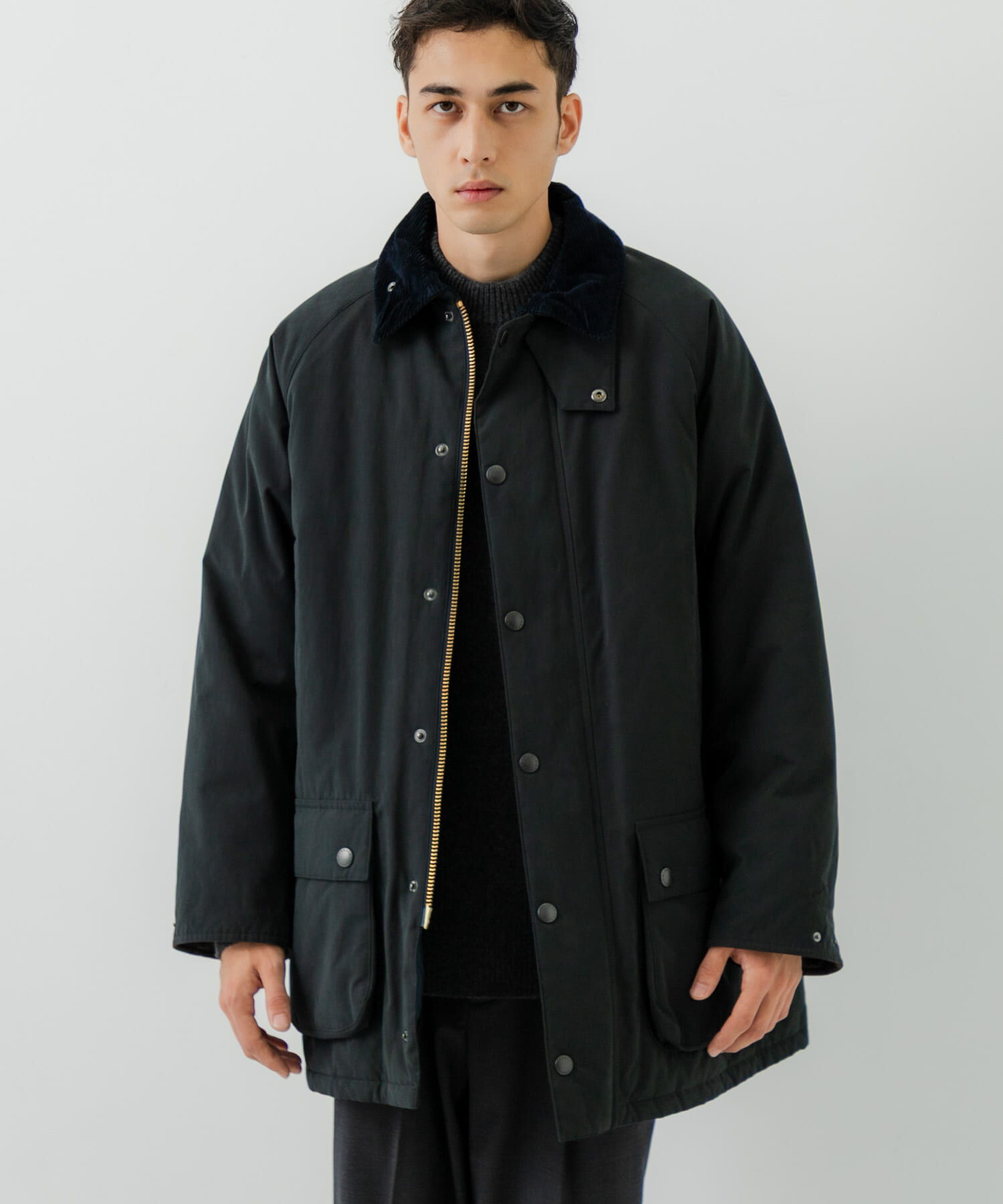 URBAN RESEARCH「『別注』Barbour / URBAN RESEARCH　PADDED OS BEAUFORT」|ノーカラーコート|