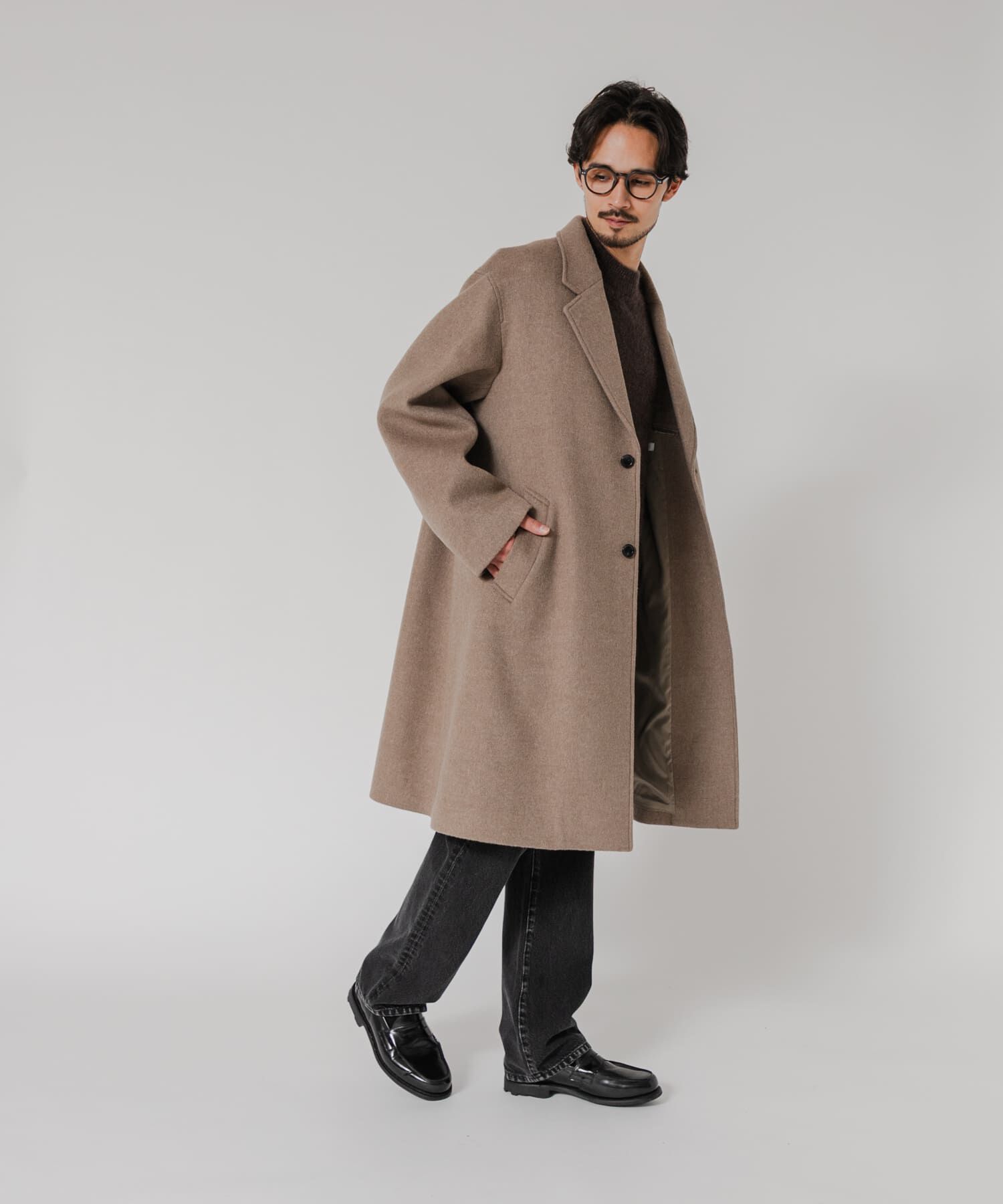 URBAN RESEARCH「WOOL OVER CHESTER COAT」|チェスターコート|