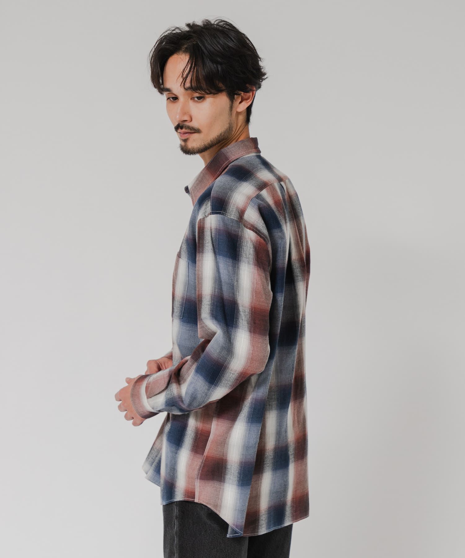 URBAN RESEARCH「『別注』OUTDOOR EXCHANGE&times;URBAN RESEARCH　シャギーチェックシャツ」|シャツ・ブラウス|