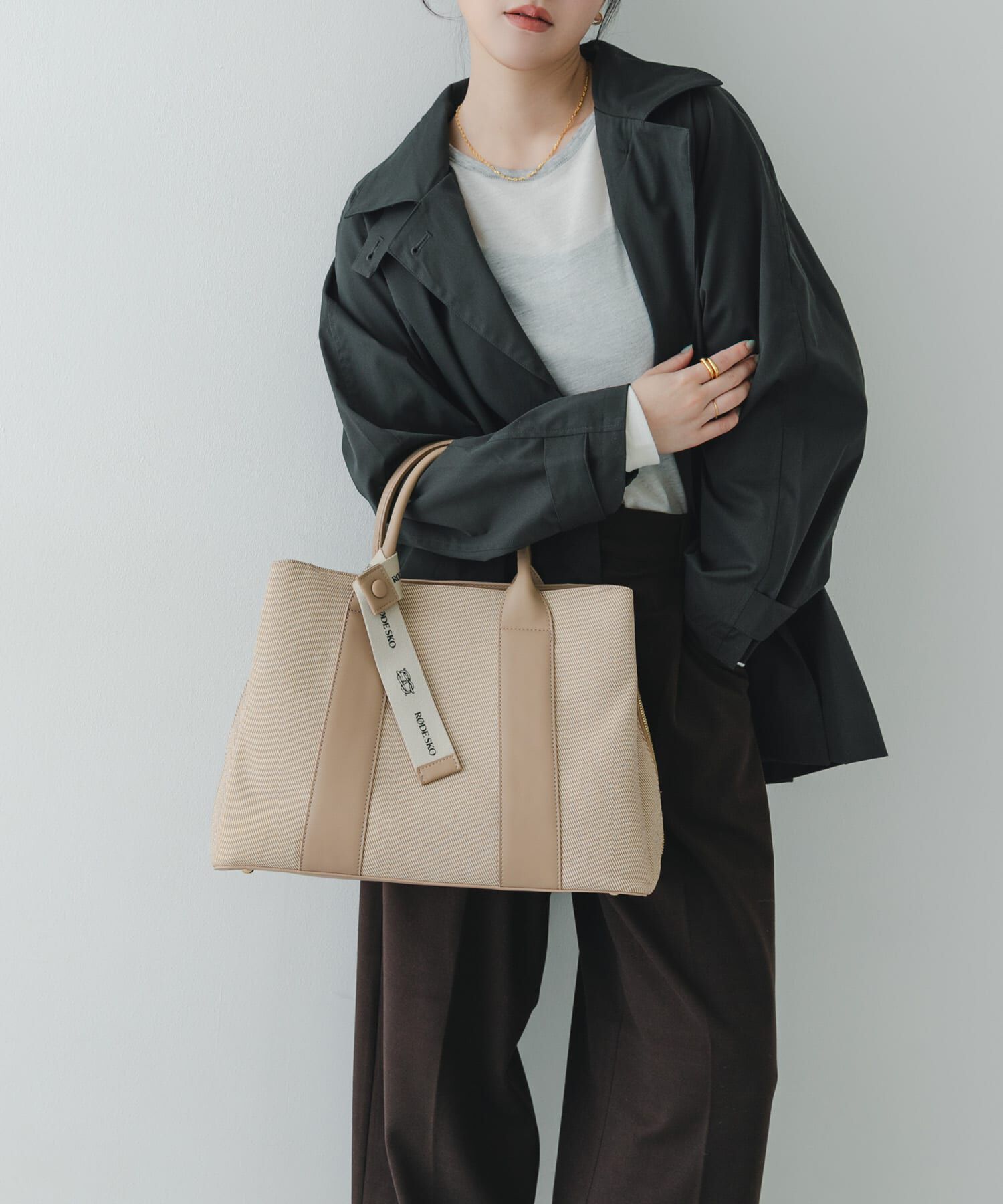 RODE SKO「『Lサイズ』ロゴリボン付A4トートバッグ」|トートバッグ|