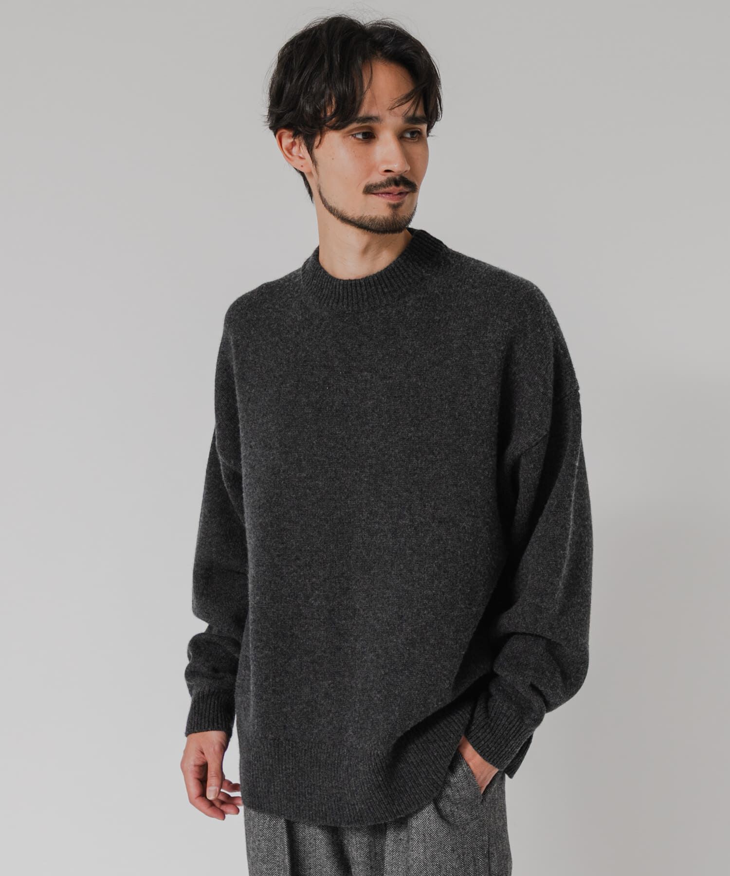 URBAN RESEARCH「new basic　WOOL CASHMERE CHUNKY SWEATER」|ニット・セーター|