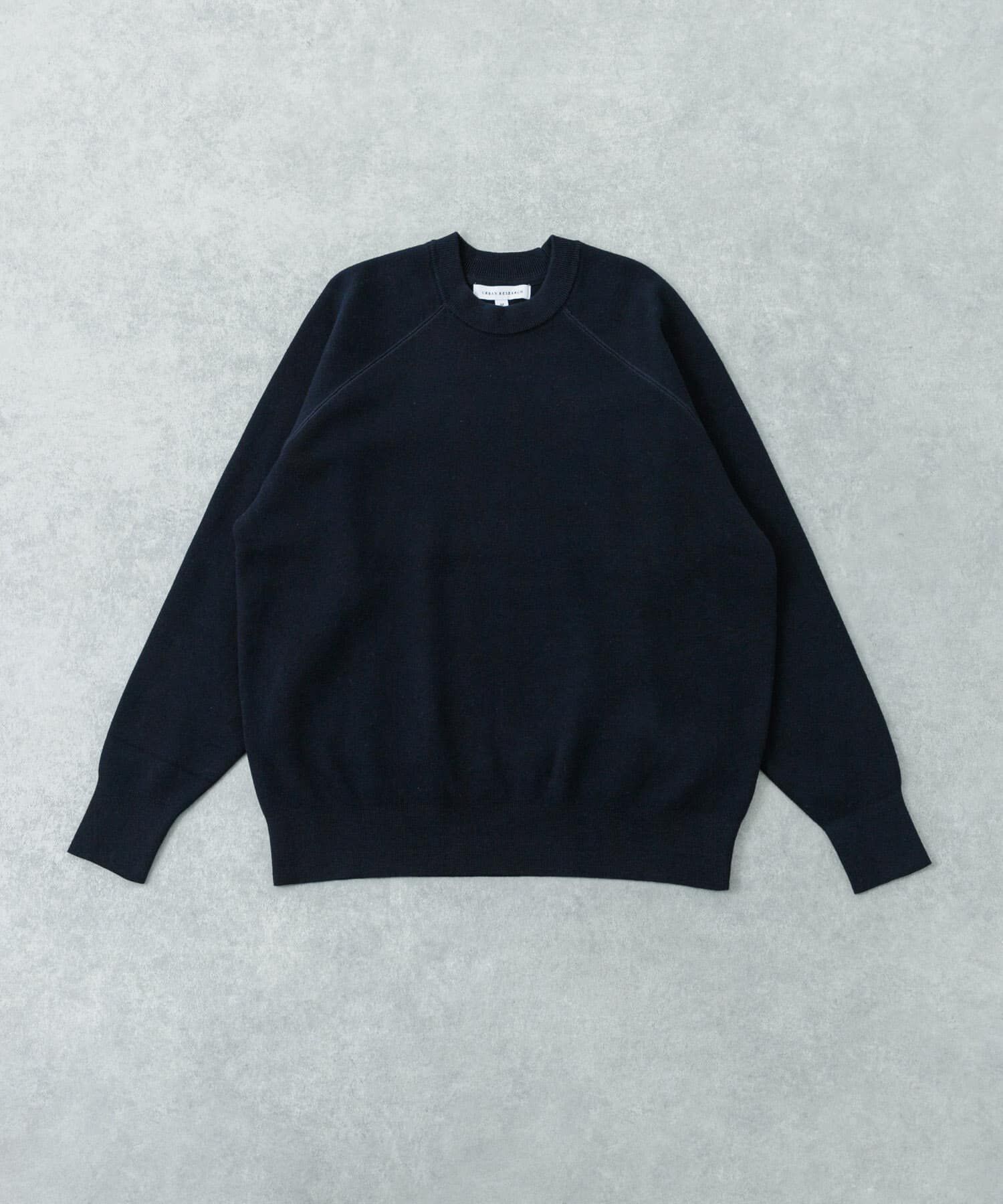 URBAN RESEARCH「綿カシミヤスウェットニット」|ニット・セーター|ネイビー