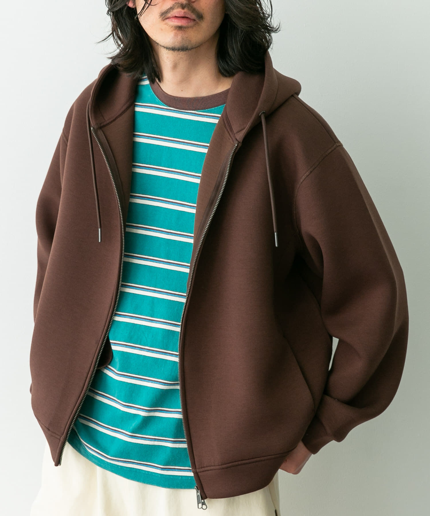 Sonny Label 「ダンボールニットジップアップフーディー」|パーカー|