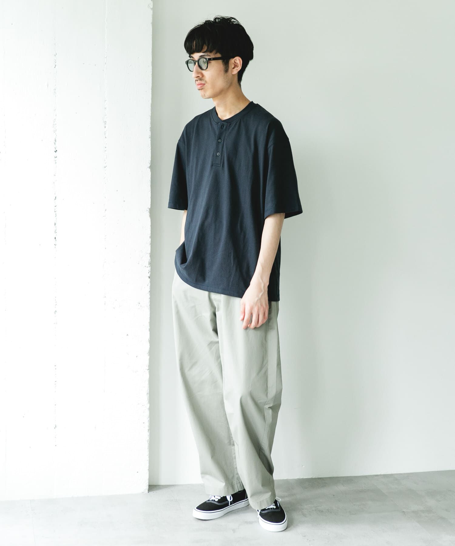 URBAN RESEARCH DOORS「TOMPKINS ヘンリーネック ショートスリーブ Tシャツ」|Tシャツ・カットソー|