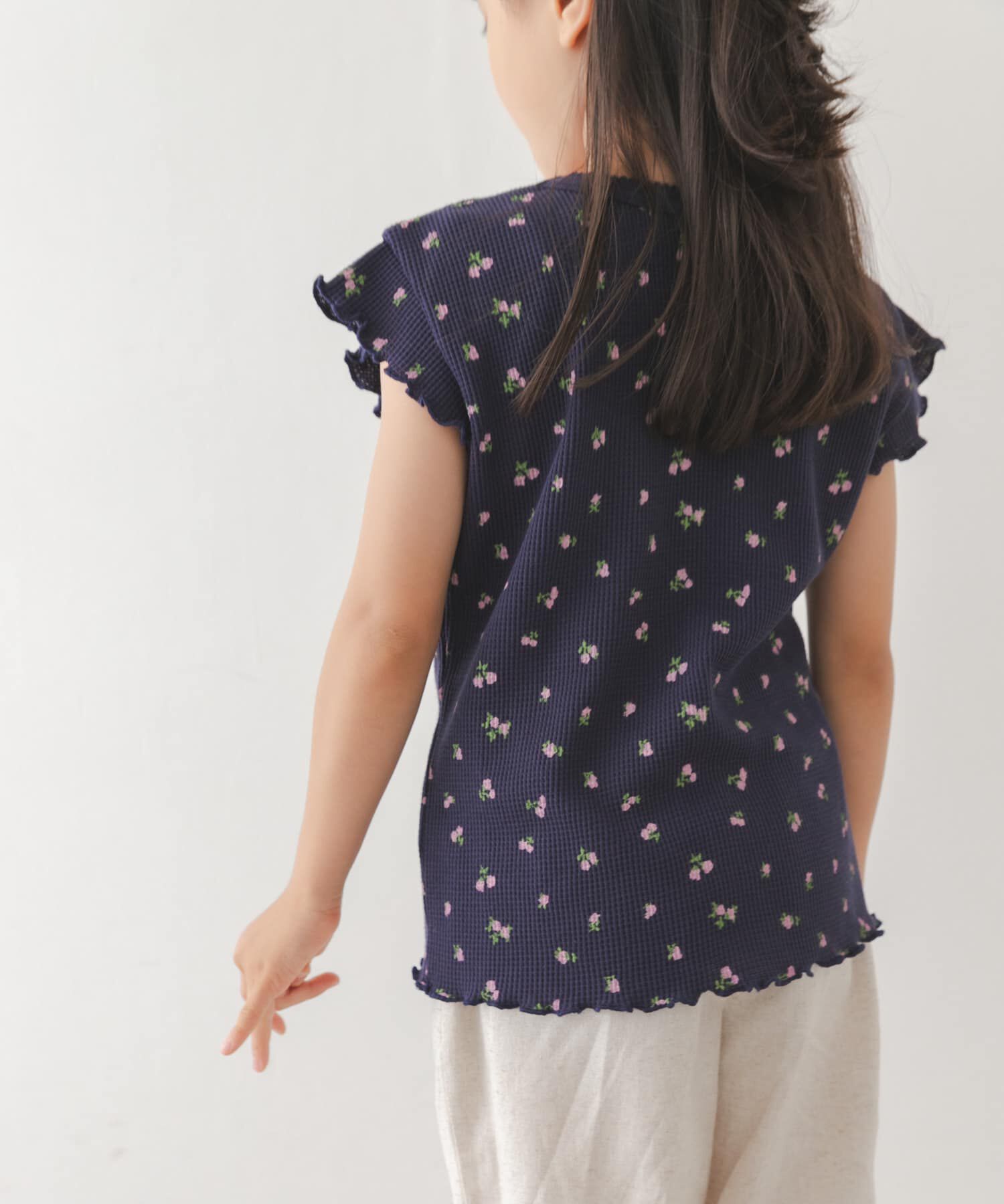 URBAN RESEARCH DOORS「花柄ワッフルフレンチフリルTシャツ(KIDS)」|その他|