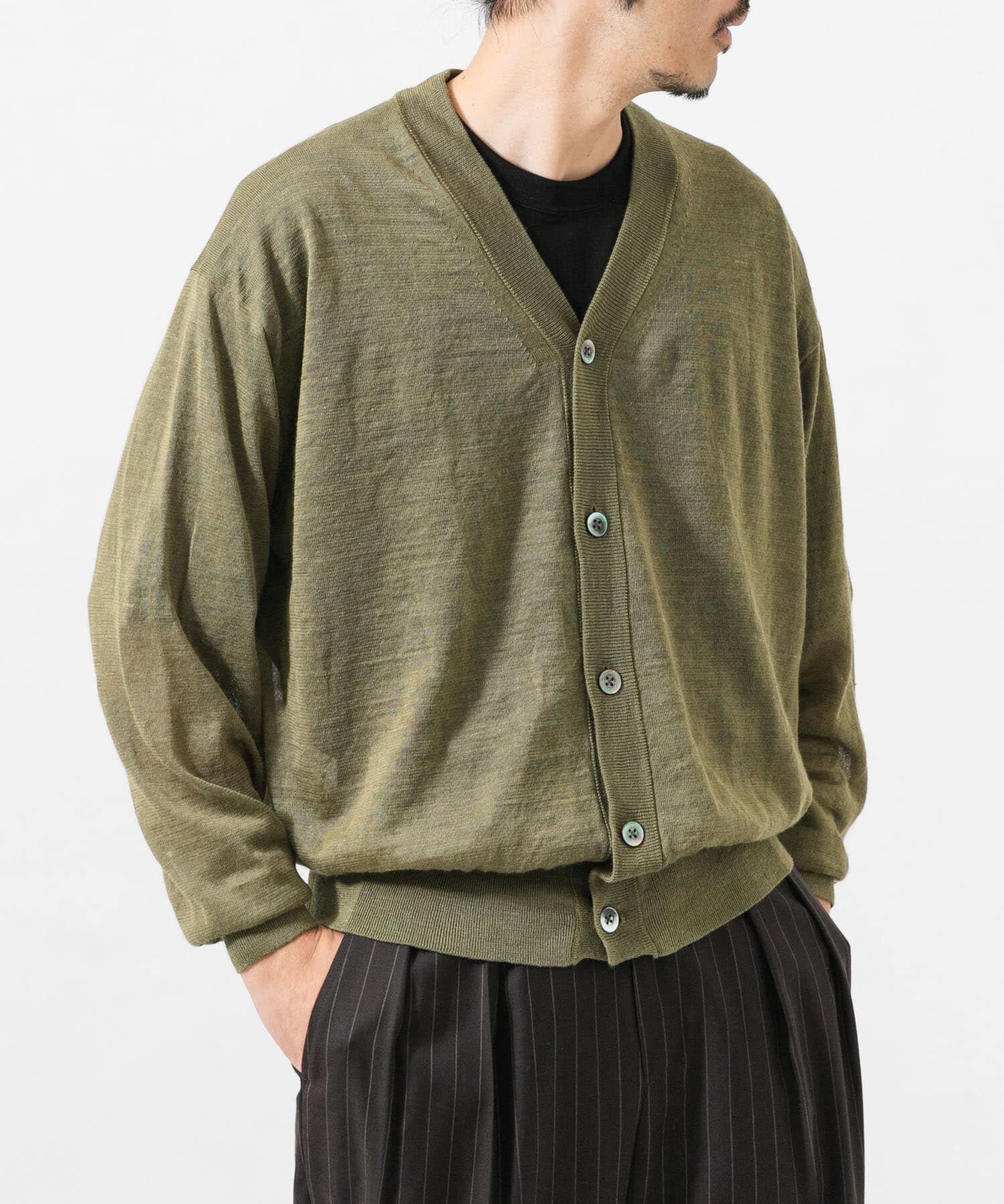 URBAN RESEARCH「RAMIE SHEER CARDIGAN」|ニット・セーター|