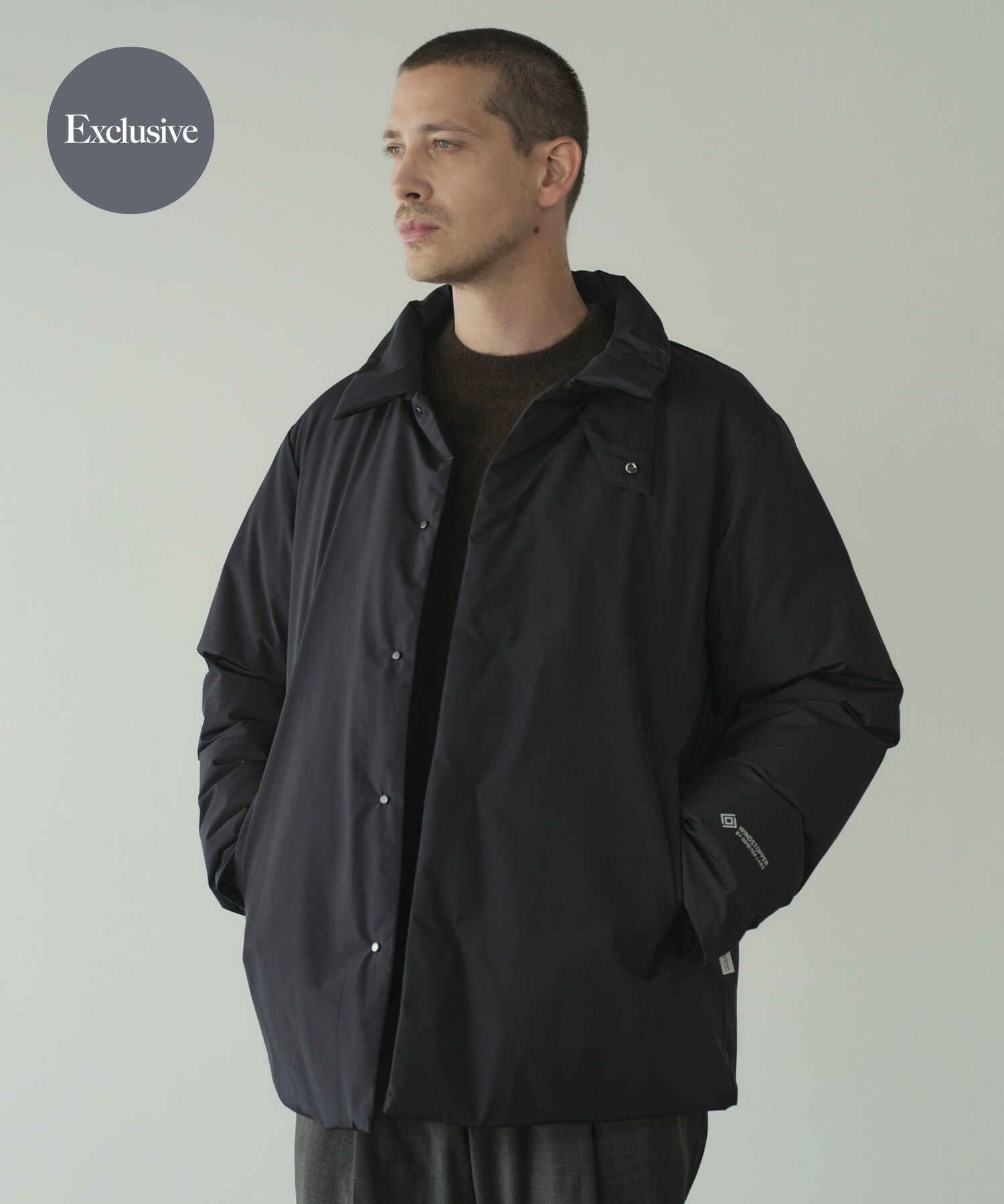 URBAN RESEARCH ROSSO「『別注』+phenix　WINDSTOPPER by GORE-TEX LABS スタンドダウンジャケット」|ダウン|ネイビー
