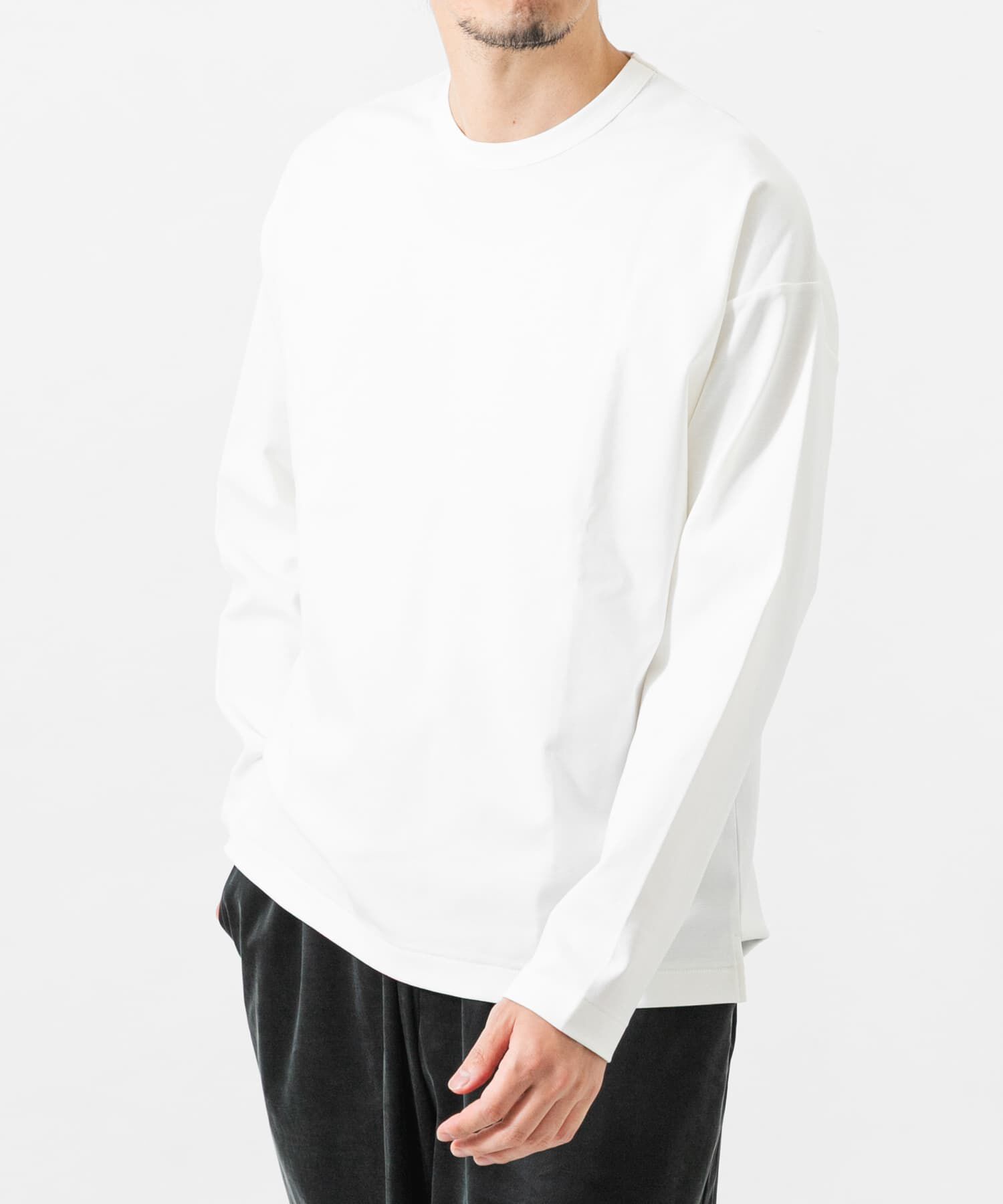 URBAN RESEARCH「COTTON NYLON SMOOTHY LONG-SLEEVE」|Tシャツ・カットソー|