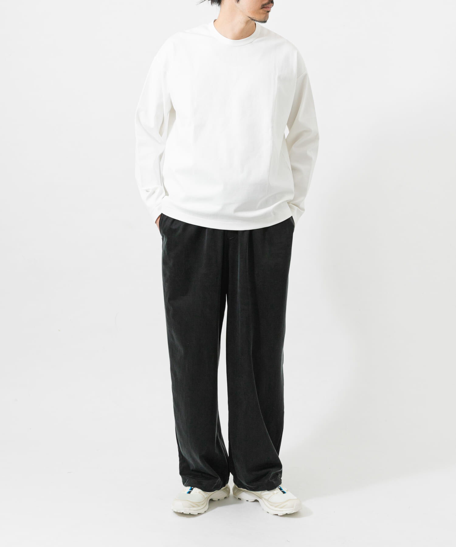 URBAN RESEARCH「COTTON NYLON SMOOTHY LONG-SLEEVE」|Tシャツ・カットソー|