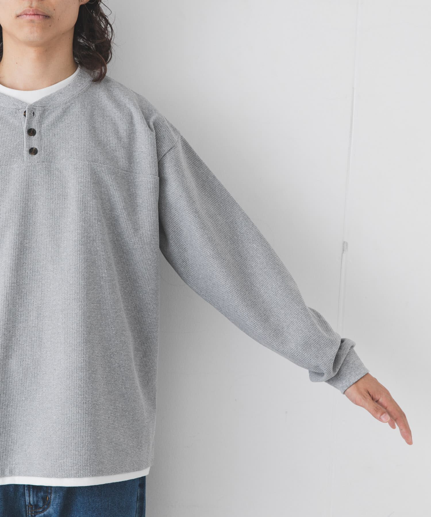 Sonny Label 「ワッフルレイヤードロングスリーブTシャツ」|Tシャツ・カットソー|