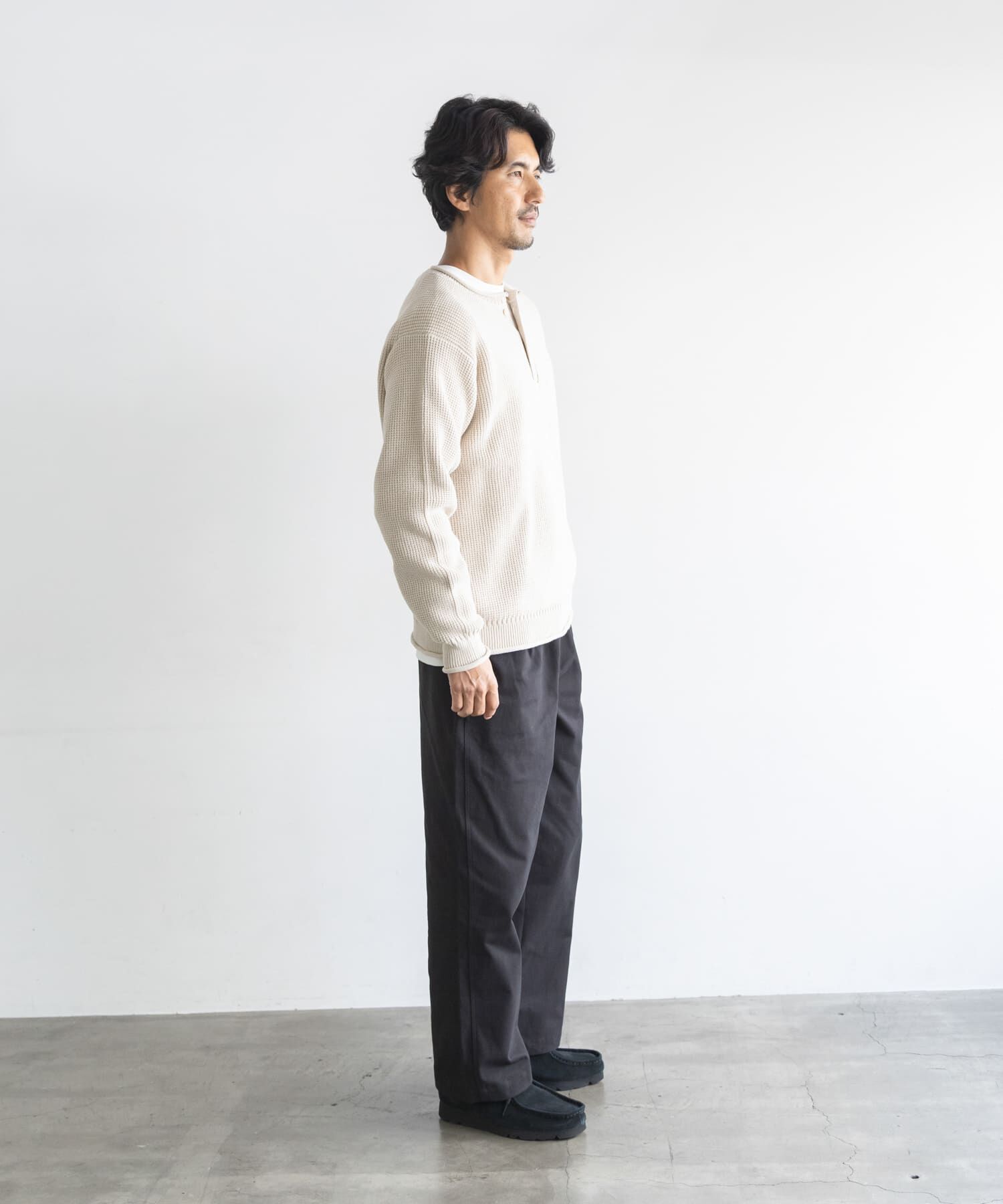 Sonny Label 「ワッフルヘンリーネックニットプルオーバー」|ニット・セーター|