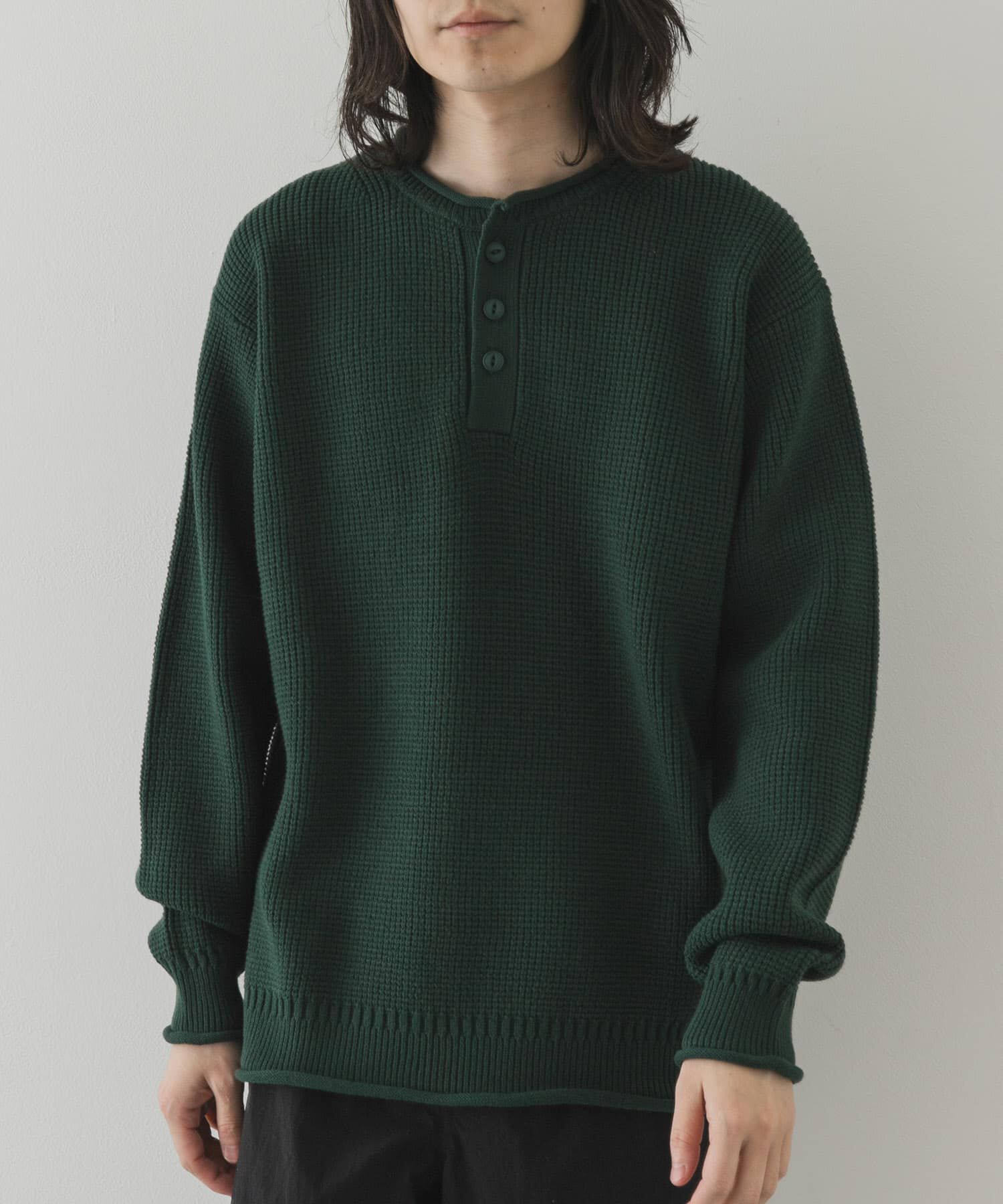 Sonny Label 「ワッフルヘンリーネックニットプルオーバー」|ニット・セーター|