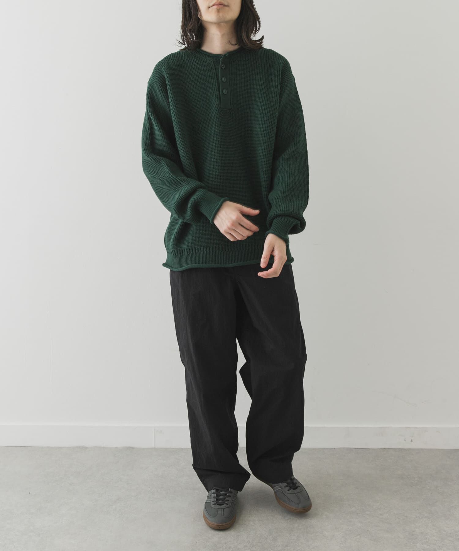 Sonny Label 「ワッフルヘンリーネックニットプルオーバー」|ニット・セーター|