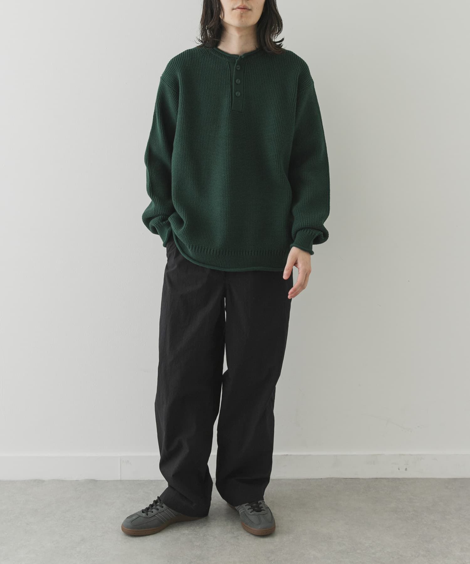 Sonny Label 「ワッフルヘンリーネックニットプルオーバー」|ニット・セーター|