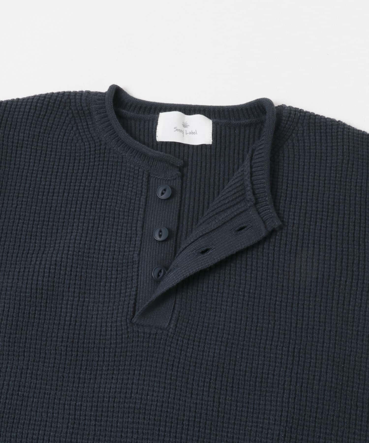 Sonny Label 「ワッフルヘンリーネックニットプルオーバー」|ニット・セーター|