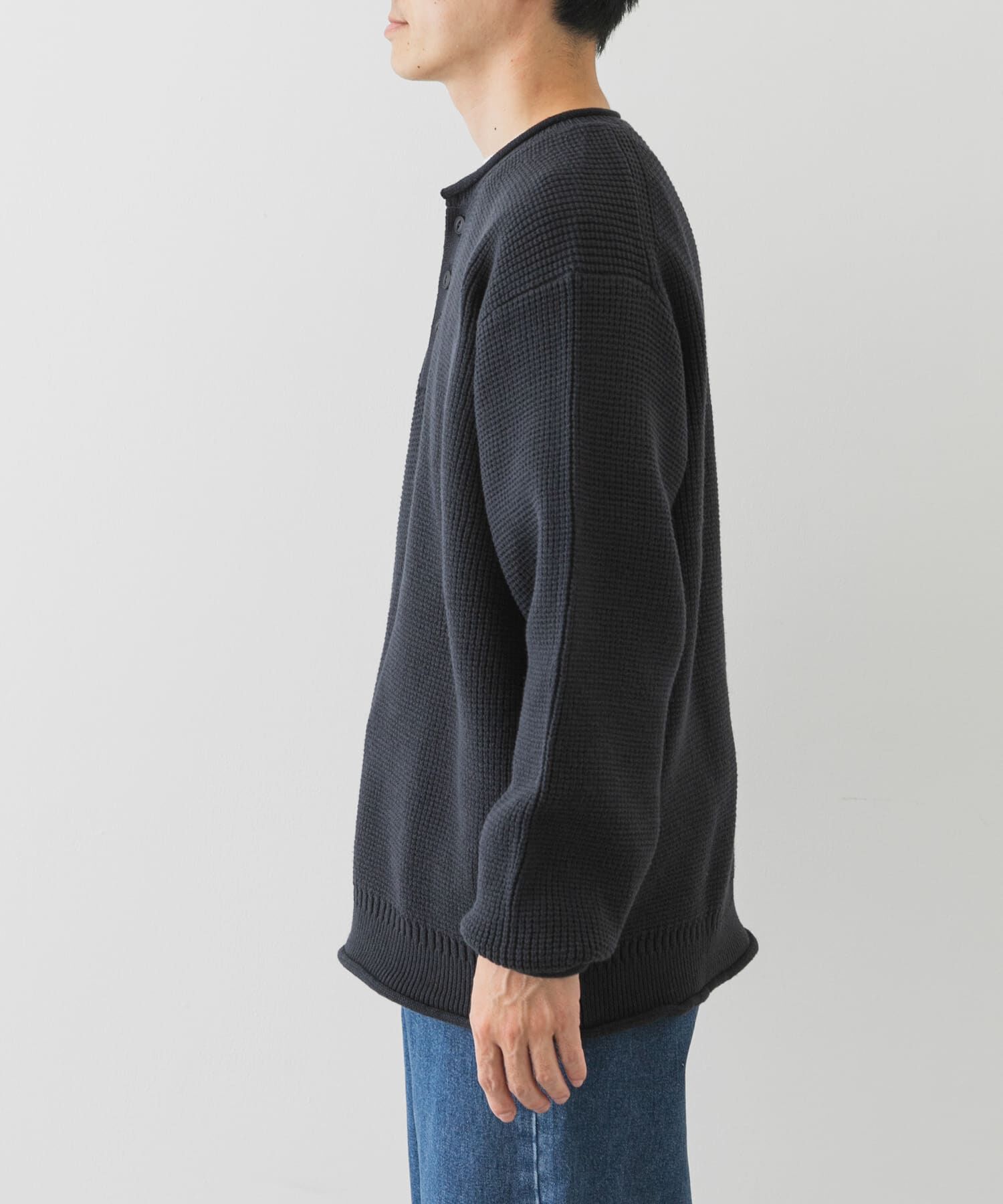 Sonny Label 「ワッフルヘンリーネックニットプルオーバー」|ニット・セーター|