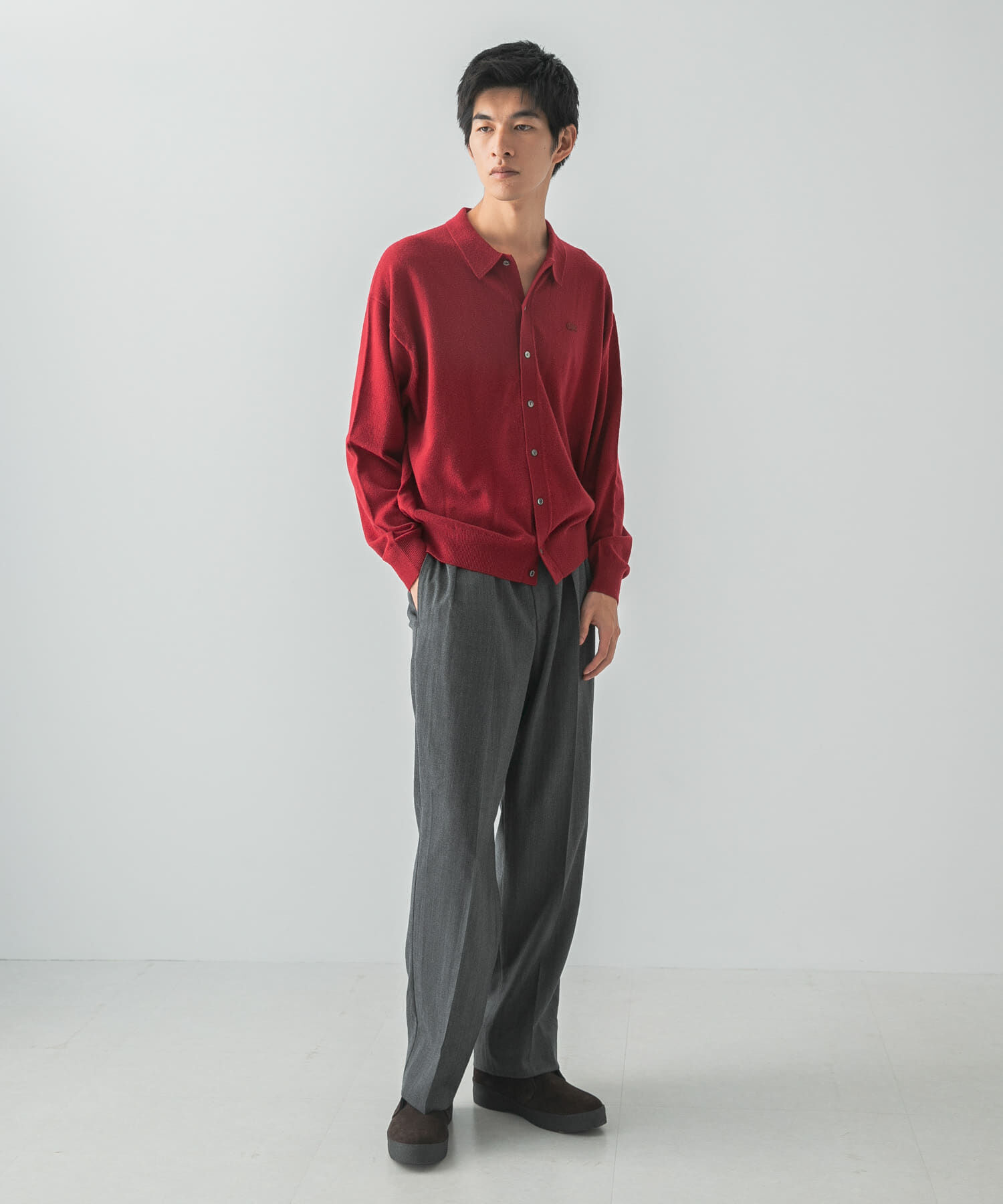 URBAN RESEARCH「『別注』LACOSTE&times;URBAN RESEARC　KNIT POLO CARDIGAN」|カーディガン|