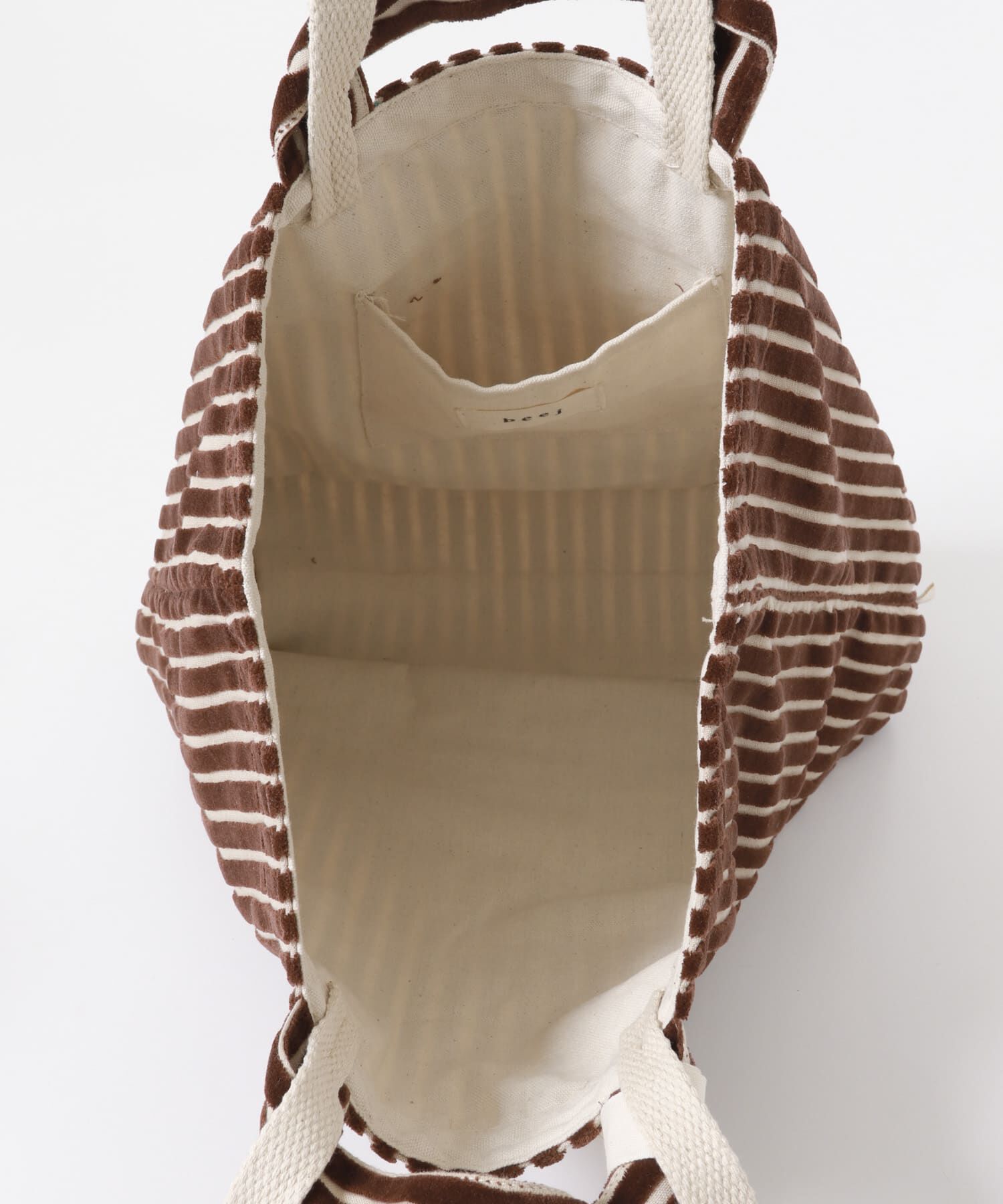 URBAN RESEARCH DOORS「beej　PILE STRIPE BAG」|トートバッグ|