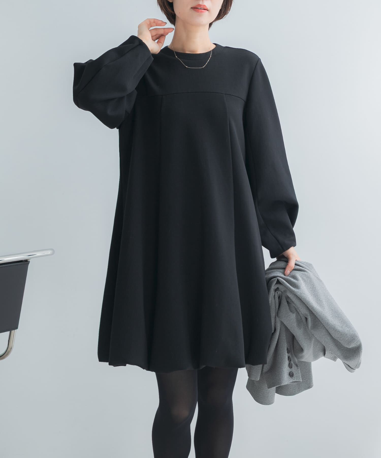 URBAN RESEARCH ROSSO「ダンボールコクーンスリーブバルーンワンピース」|ワンピース|