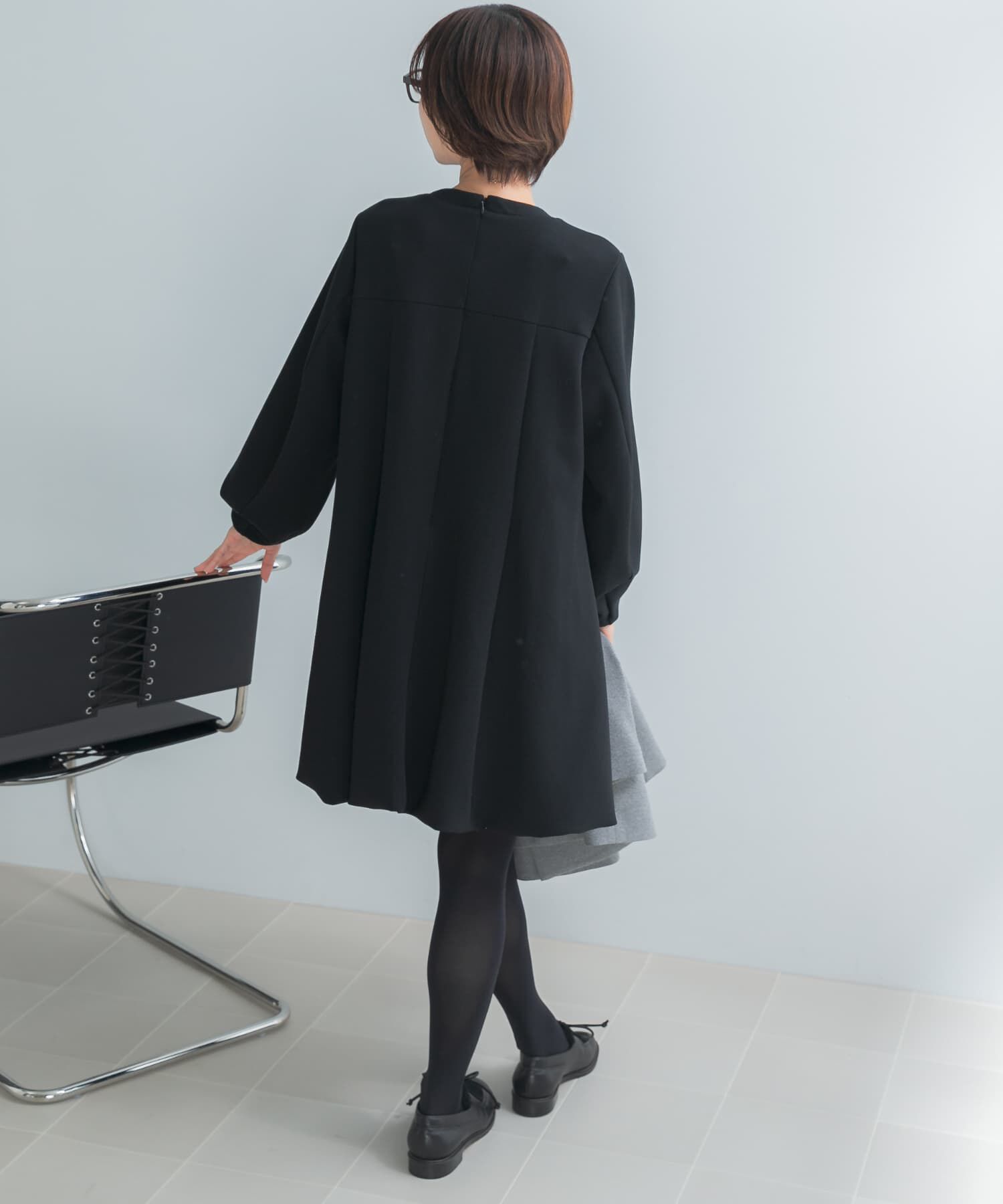 URBAN RESEARCH ROSSO「ダンボールコクーンスリーブバルーンワンピース」|ワンピース|