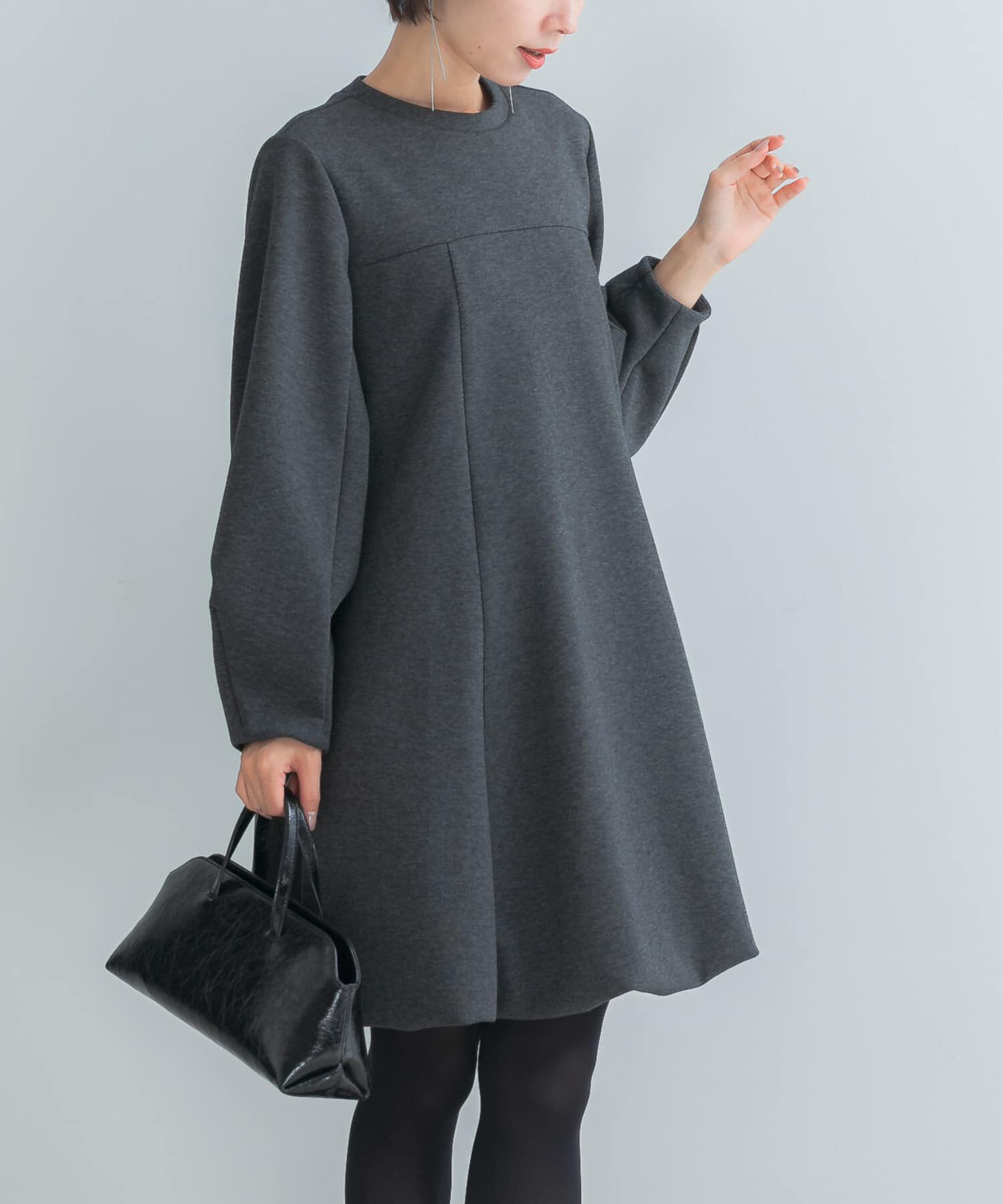 URBAN RESEARCH ROSSO「ダンボールコクーンスリーブバルーンワンピース」|ワンピース|