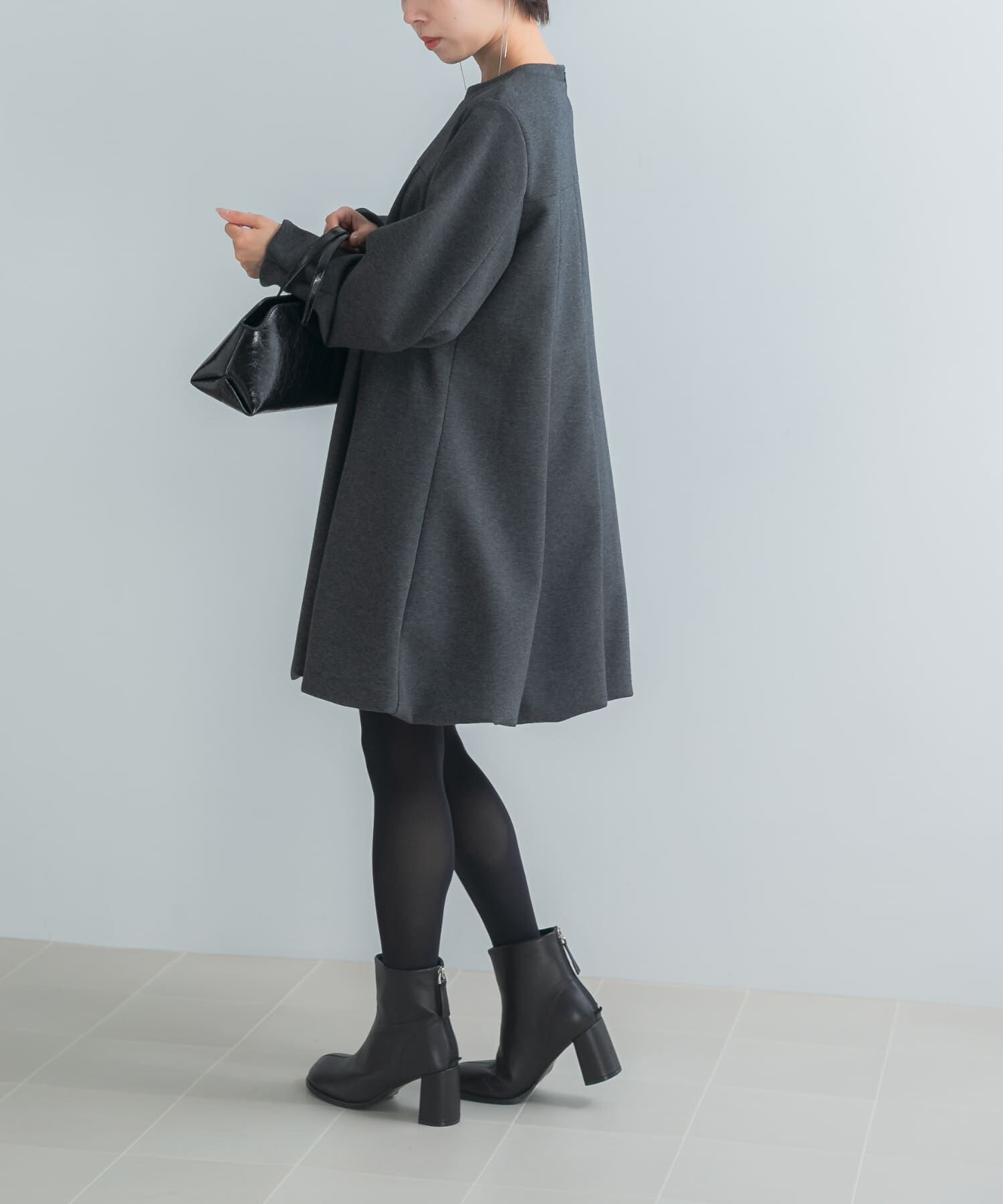 URBAN RESEARCH ROSSO「ダンボールコクーンスリーブバルーンワンピース」|ワンピース|