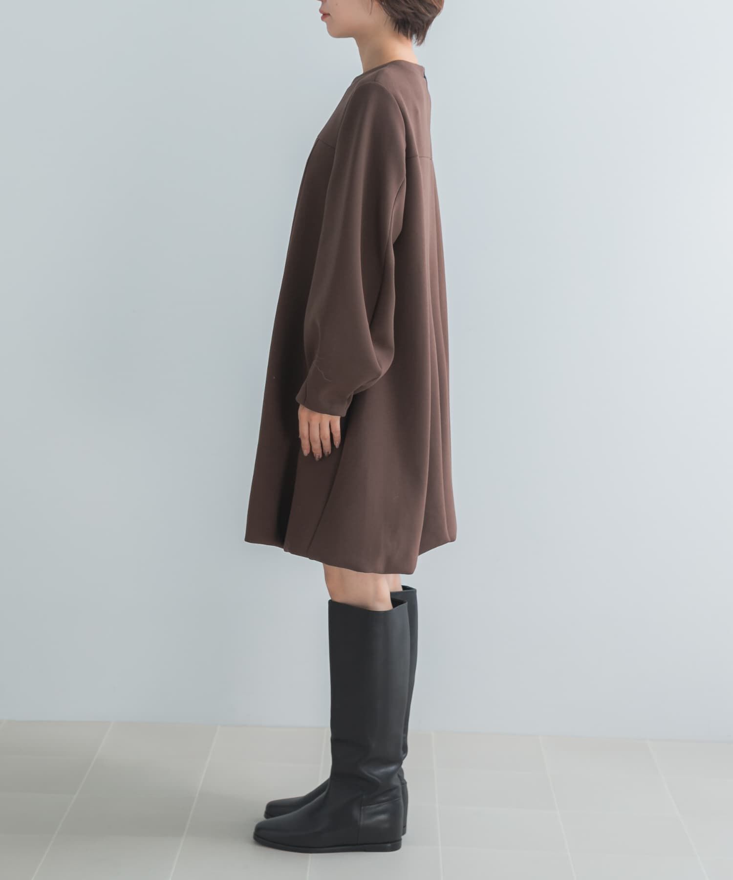 URBAN RESEARCH ROSSO「ダンボールコクーンスリーブバルーンワンピース」|ワンピース|
