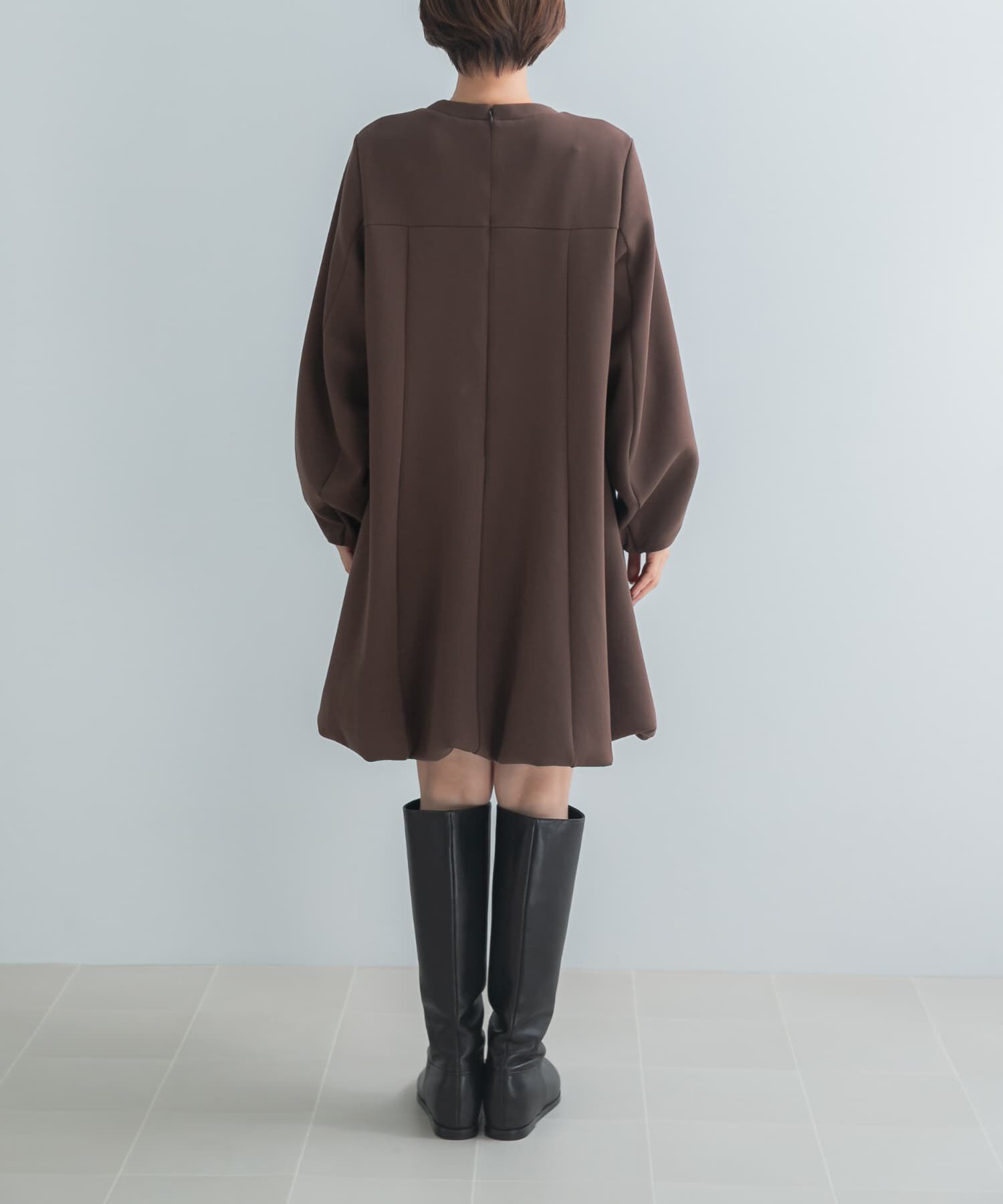URBAN RESEARCH ROSSO「ダンボールコクーンスリーブバルーンワンピース」|ワンピース|