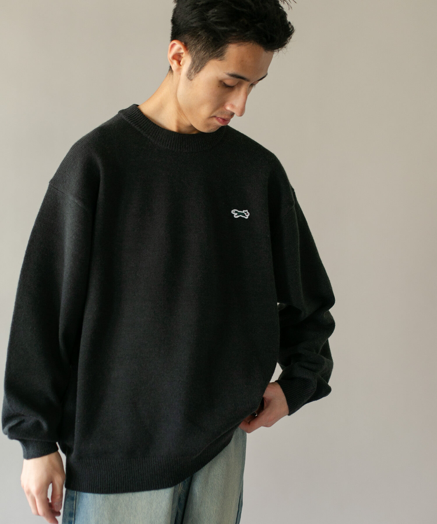 URBAN RESEARCH DOORS「『別注』PENNEYS&times;DOORS　THE FOX クルーネック スフレニット」|ニット・セーター|