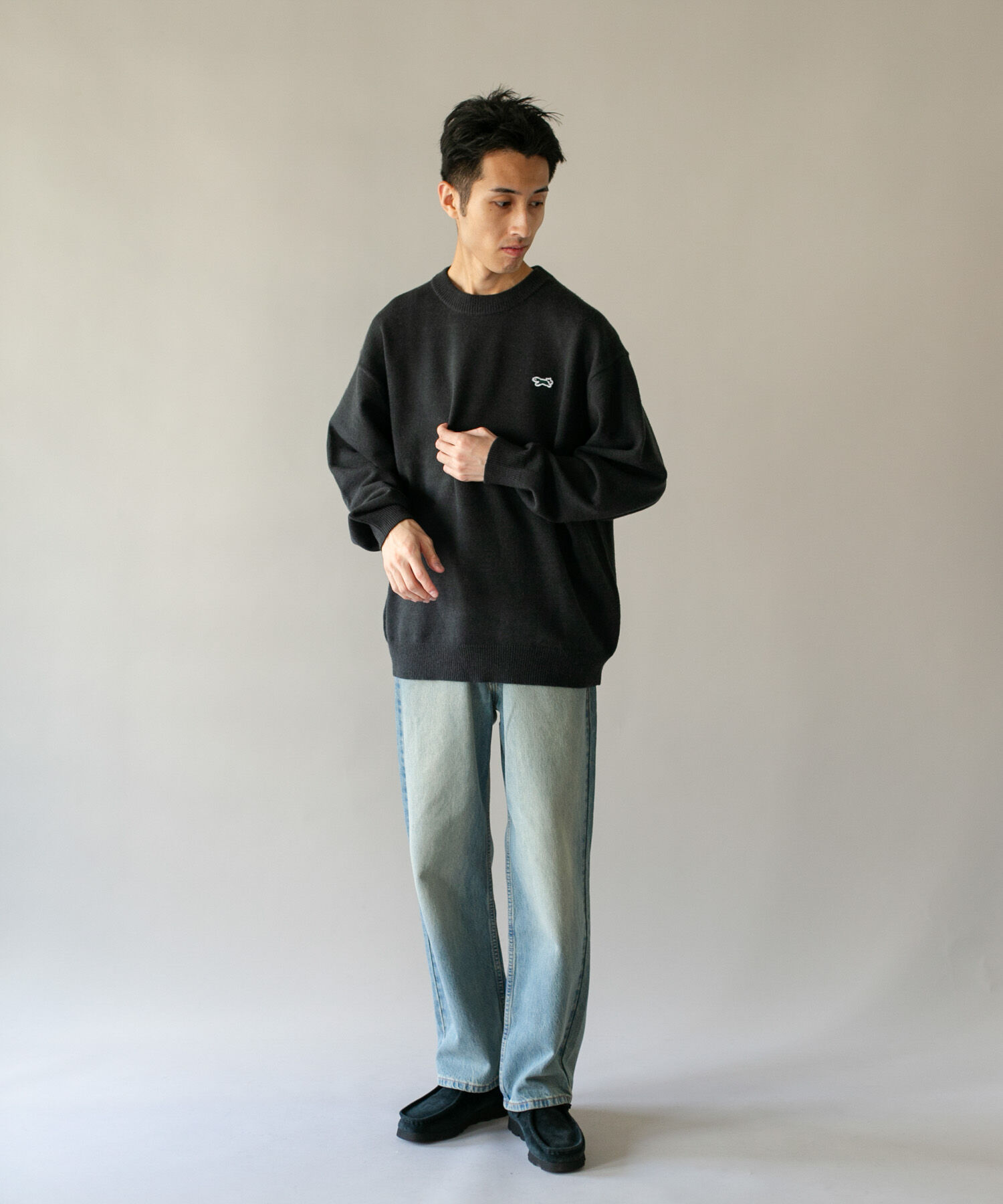 URBAN RESEARCH DOORS「『別注』PENNEYS&times;DOORS　THE FOX クルーネック スフレニット」|ニット・セーター|