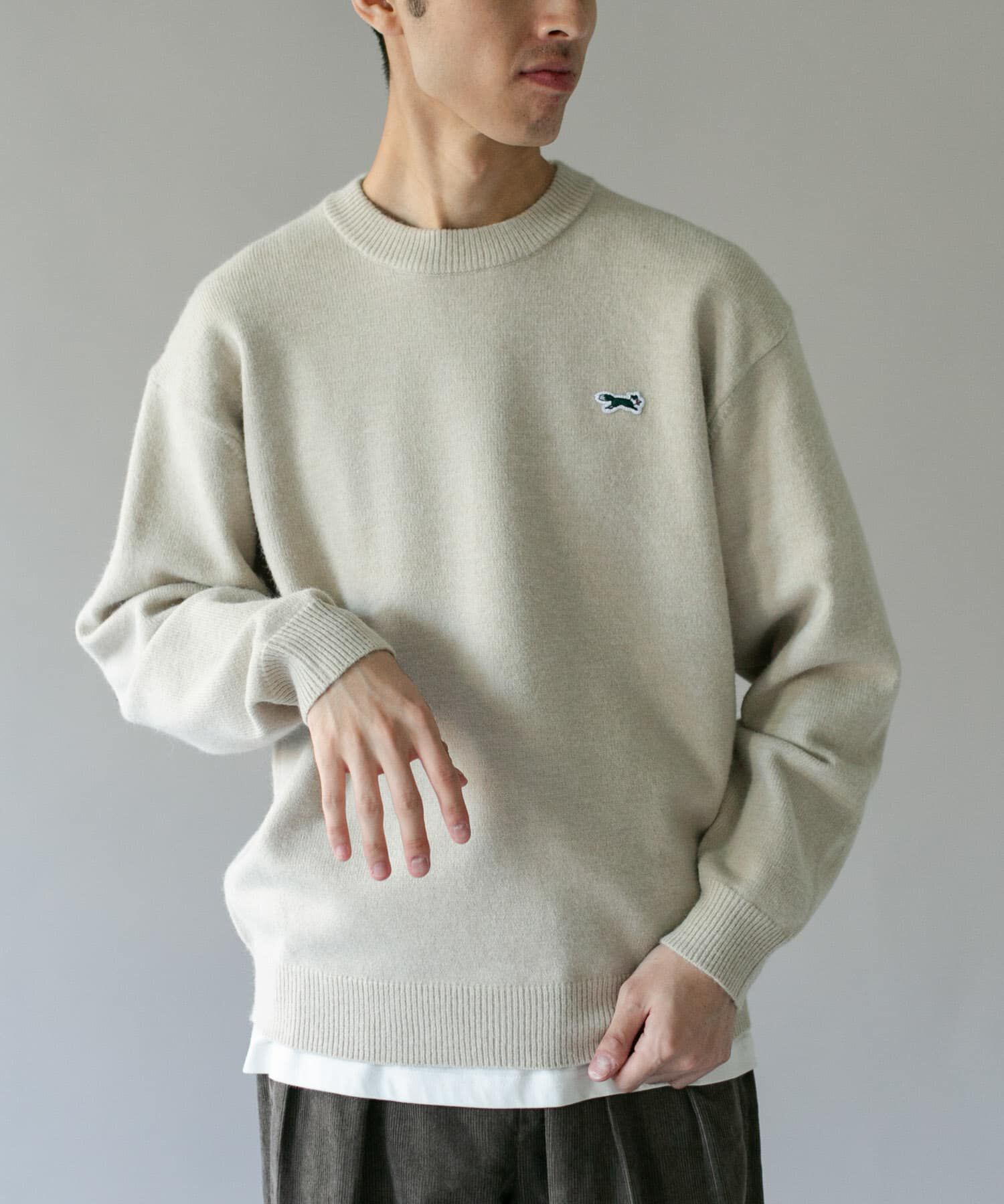 URBAN RESEARCH DOORS「『別注』PENNEYS&times;DOORS　THE FOX クルーネック スフレニット」|ニット・セーター|