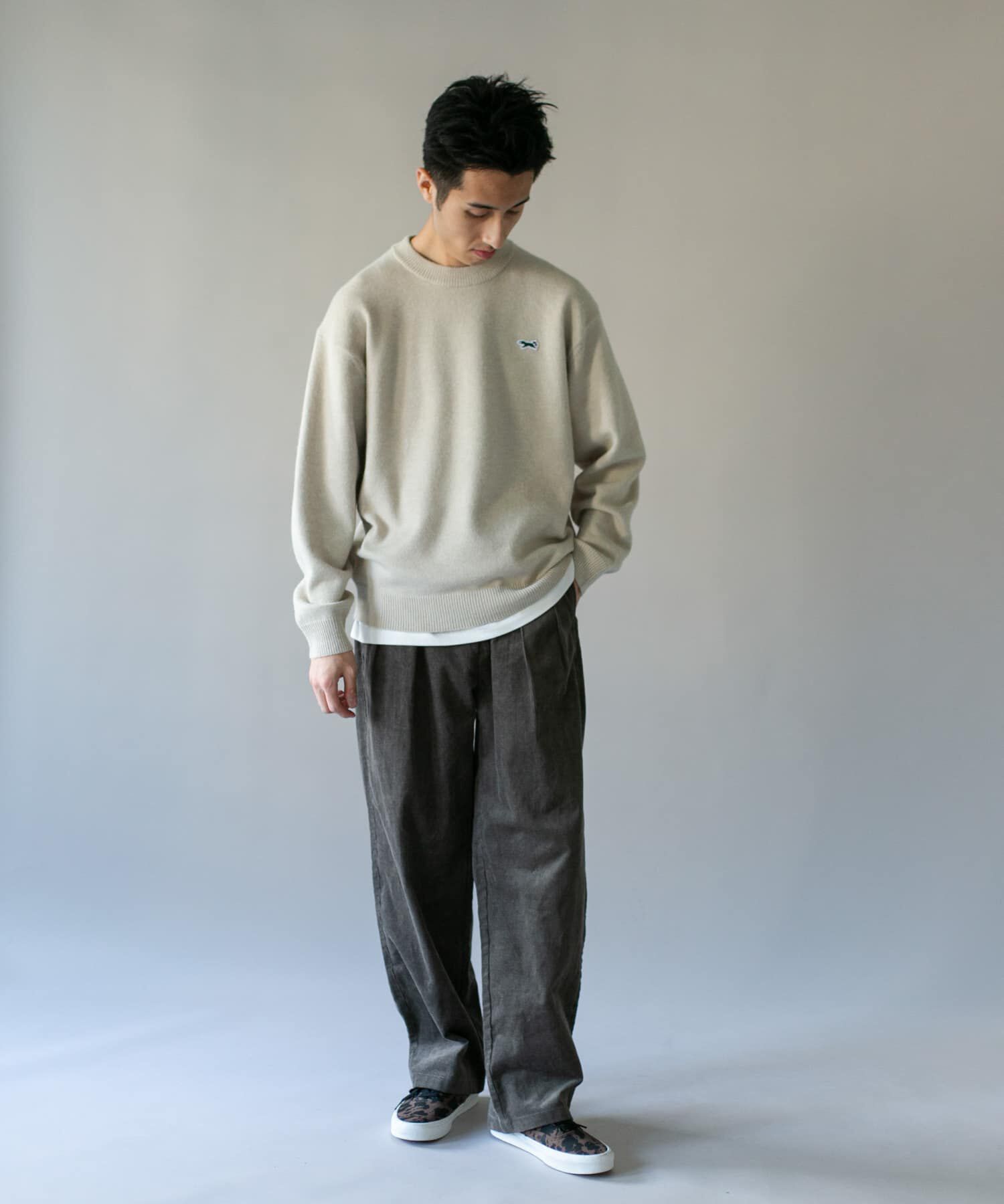 URBAN RESEARCH DOORS「『別注』PENNEYS&times;DOORS　THE FOX クルーネック スフレニット」|ニット・セーター|