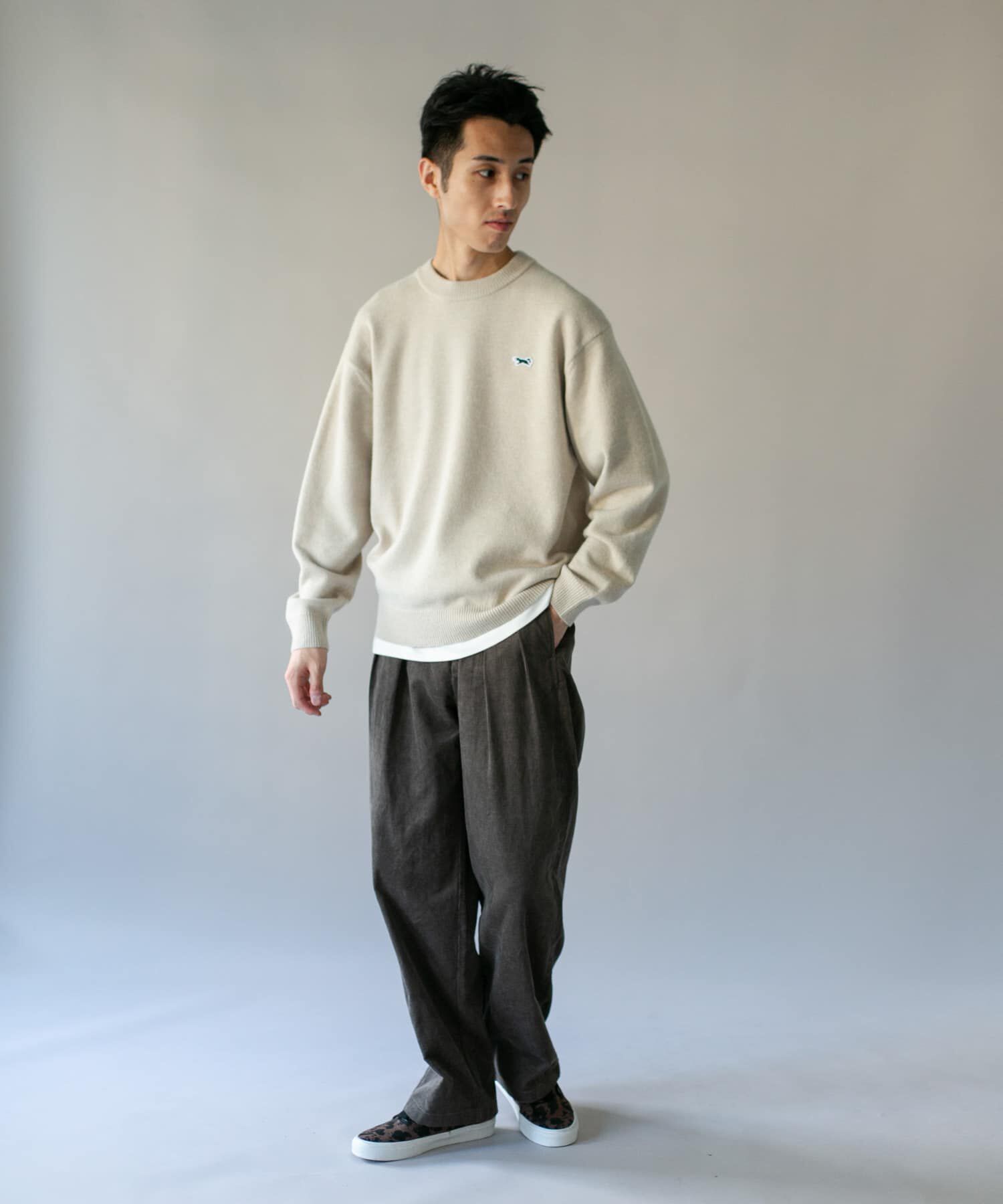 URBAN RESEARCH DOORS「『別注』PENNEYS&times;DOORS　THE FOX クルーネック スフレニット」|ニット・セーター|