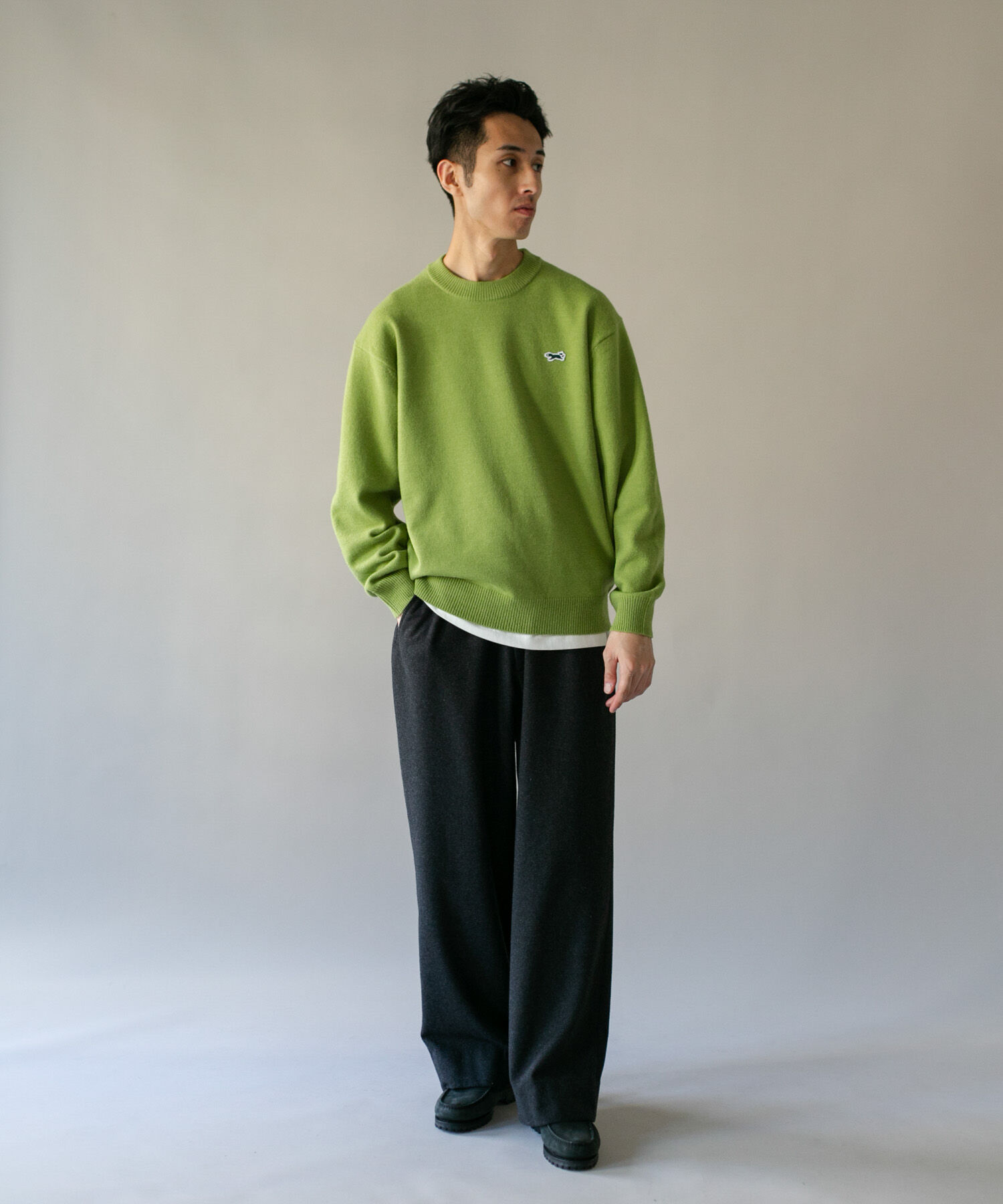 URBAN RESEARCH DOORS「『別注』PENNEYS&times;DOORS　THE FOX クルーネック スフレニット」|ニット・セーター|