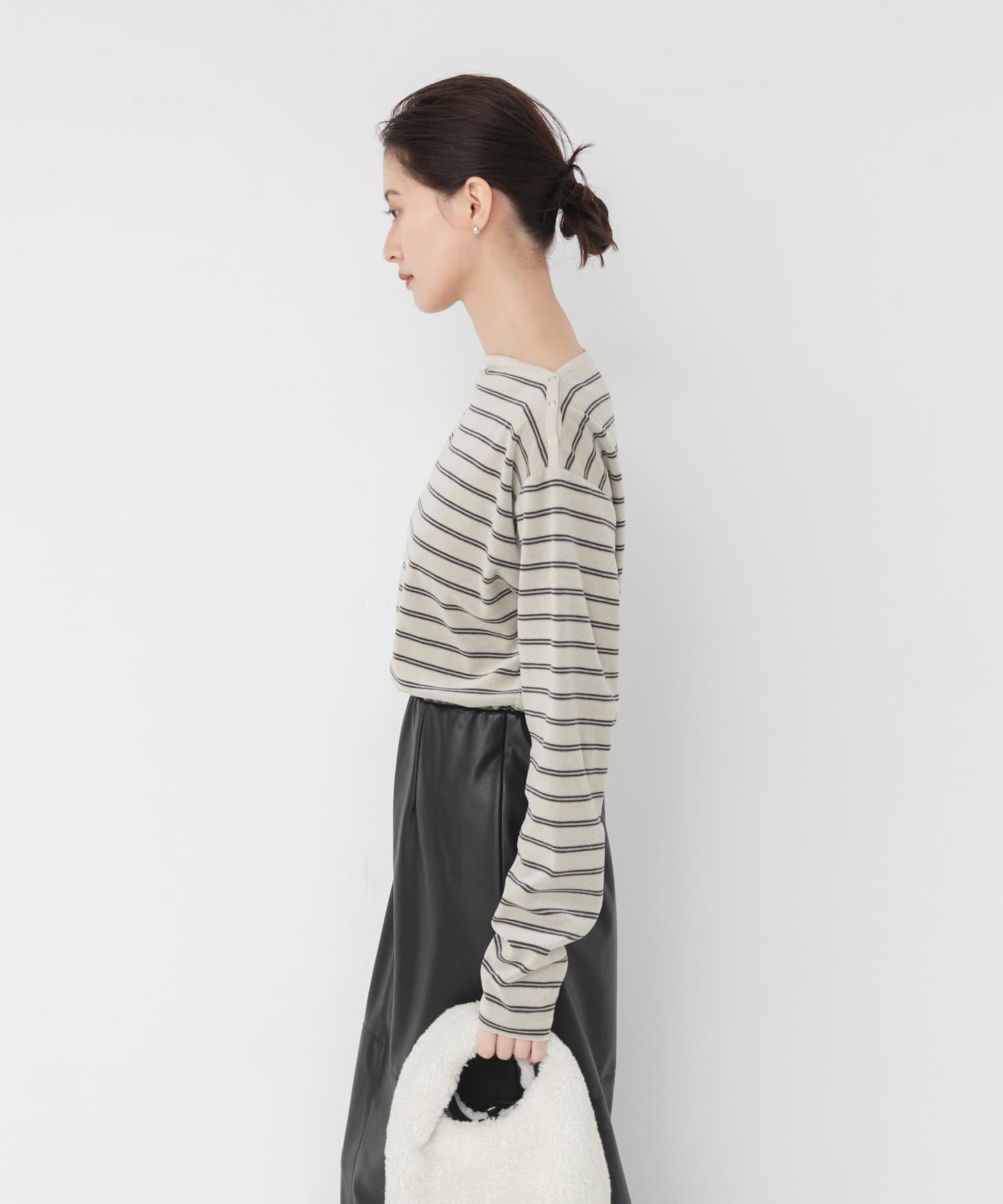 URBAN RESEARCH「VELOUR BORDER 2WAY TOPS」|Tシャツ・カットソー|