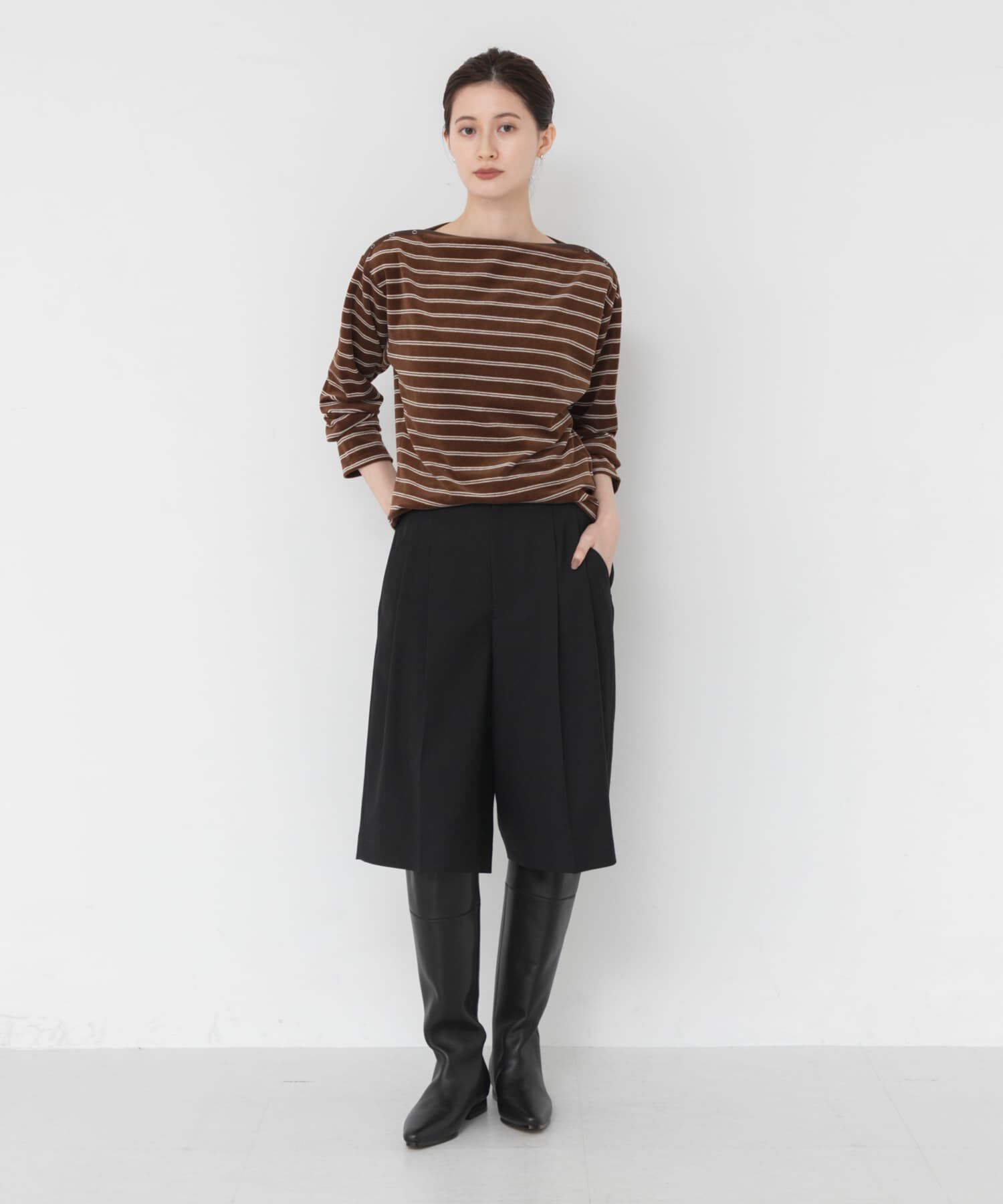 URBAN RESEARCH「VELOUR BORDER 2WAY TOPS」|Tシャツ・カットソー|