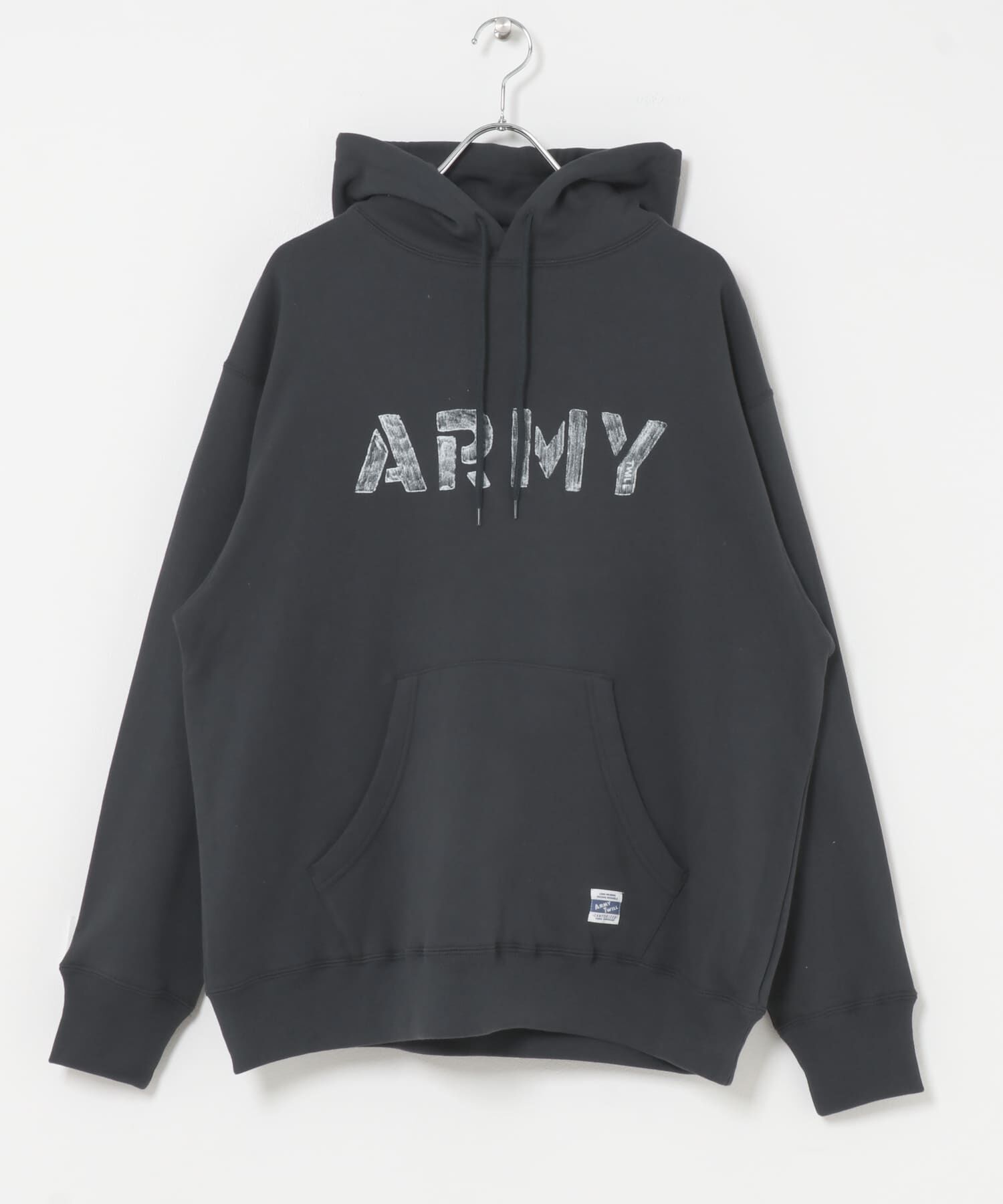 Sonny Label 「ARMY TWILL　Sweat Hoodie print」|パーカー|チャコールグレー