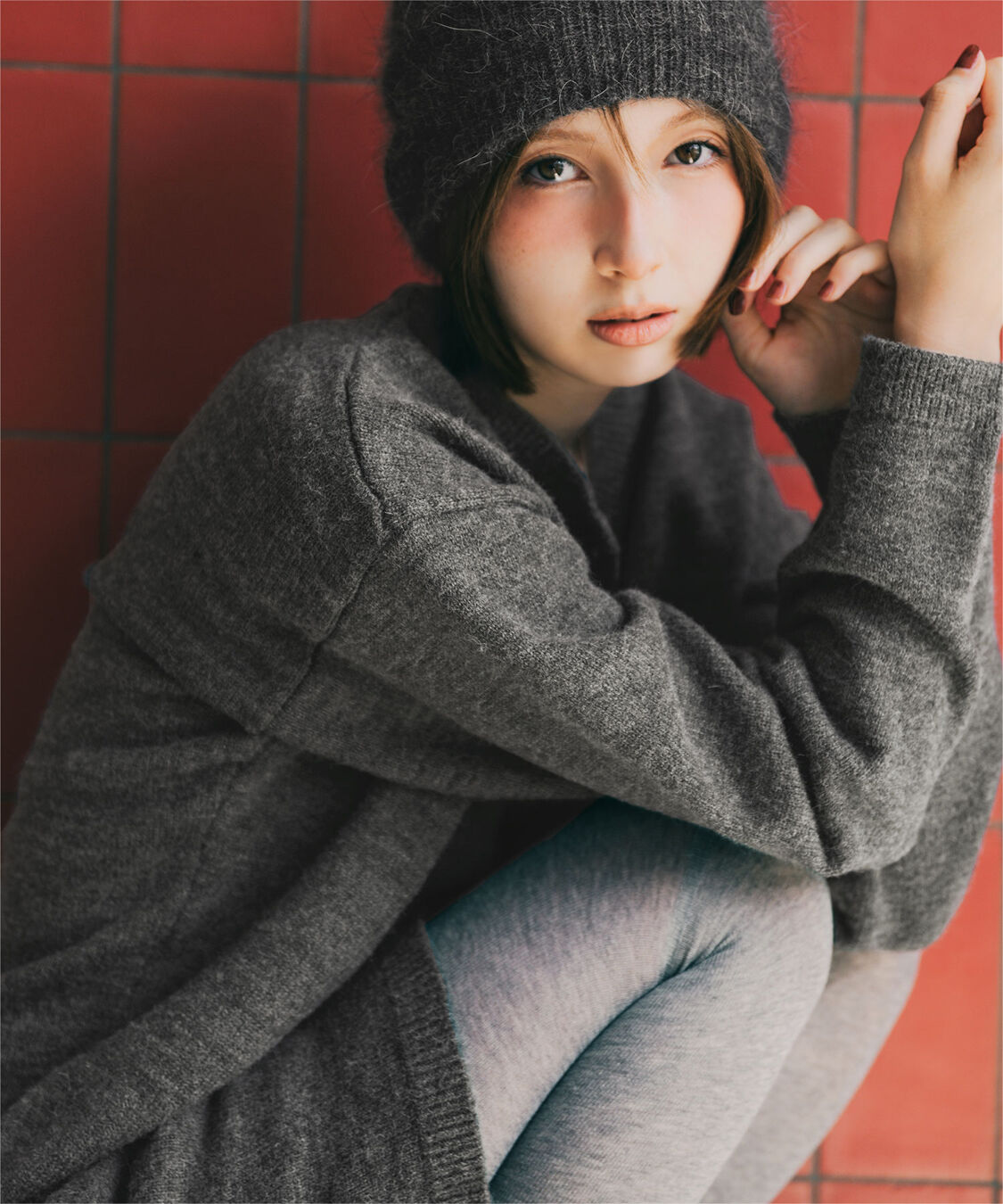 miette「【池田アリスさんコラボアイテム】ヘンリーネックニットプルオーバー」|ニット・セーター|