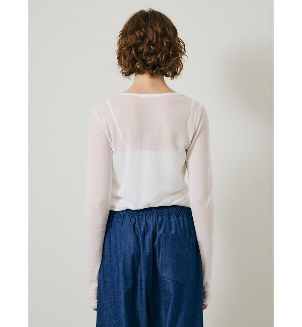 MARMARMAR「MARMARMAR クルーネックシアープルオーバー」|Tシャツ・カットソー|